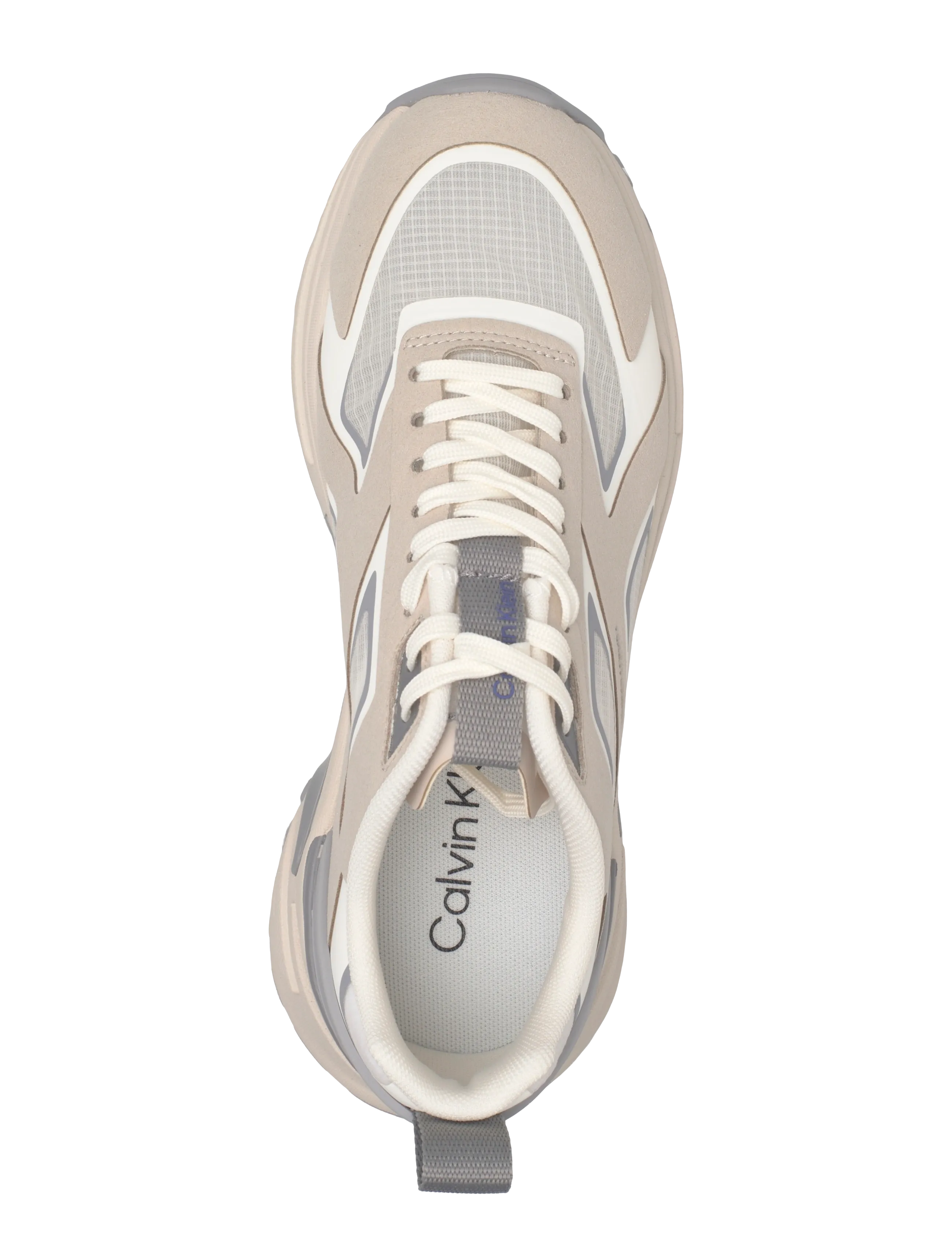 Calvin Klein - HIKE RUN CKSTRIPE RIPST - chunky sneakers - oatmeal marshmallow cloudburst - 3