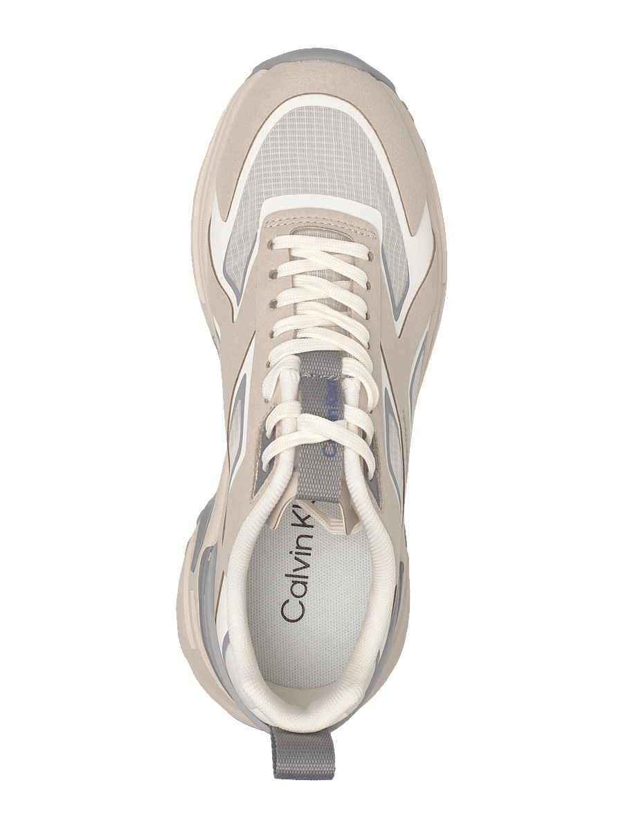 Calvin Klein - HIKE RUN CKSTRIPE RIPST - chunky sneakers - oatmeal marshmallow cloudburst - 3