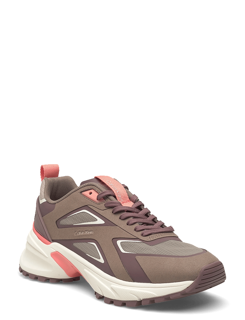 Calvin Klein - HIKE RUN CKSTRIPE RIPST - chunky sneakers - desert taupe peppercorn peach - 0