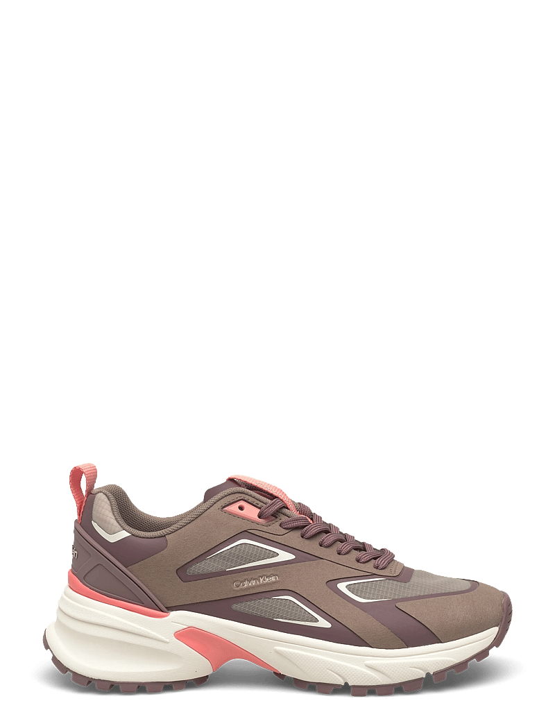 Calvin Klein - HIKE RUN CKSTRIPE RIPST - chunky sneakers - desert taupe peppercorn peach - 1