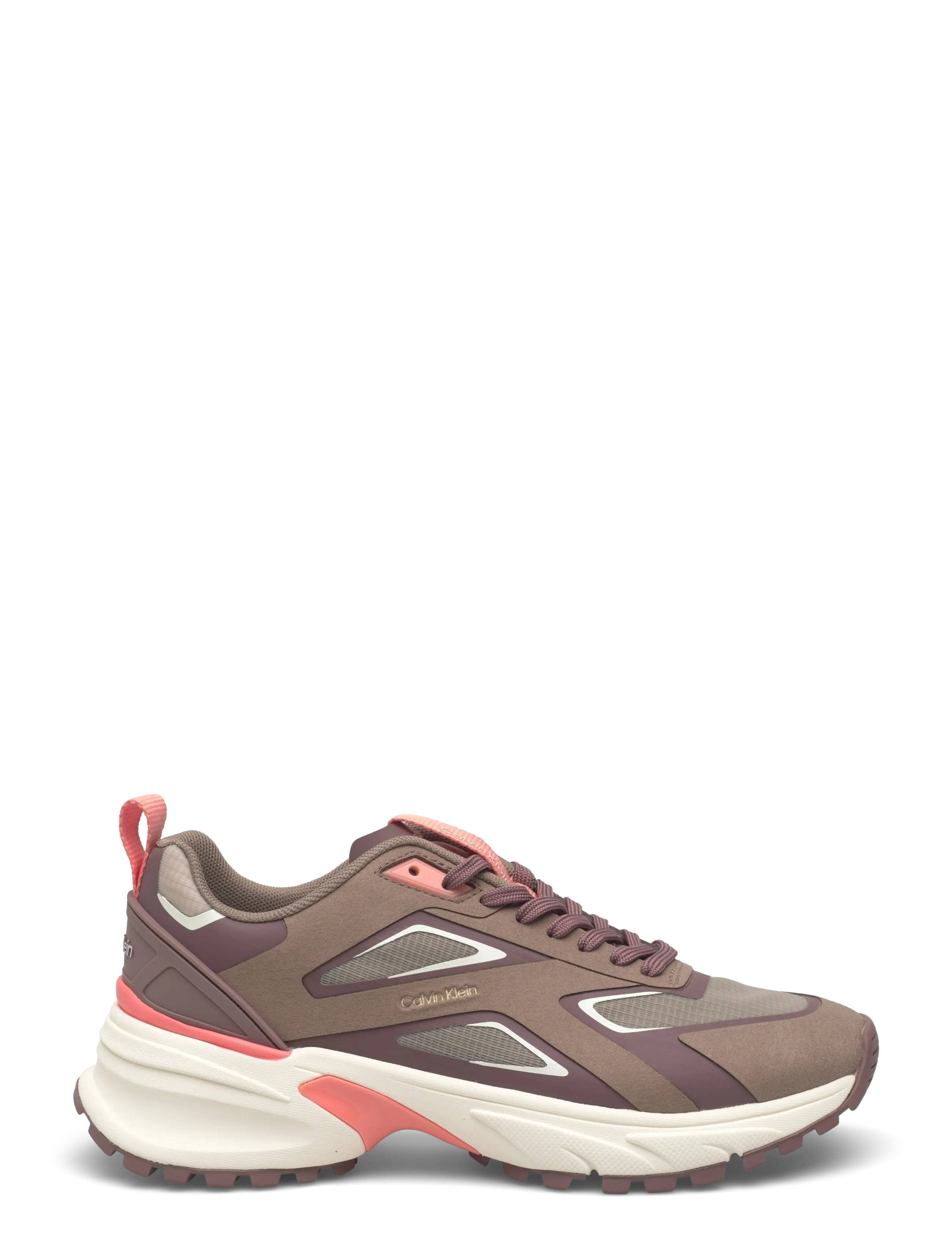 Calvin Klein - HIKE RUN CKSTRIPE RIPST - chunky sneakers - desert taupe peppercorn peach - 1