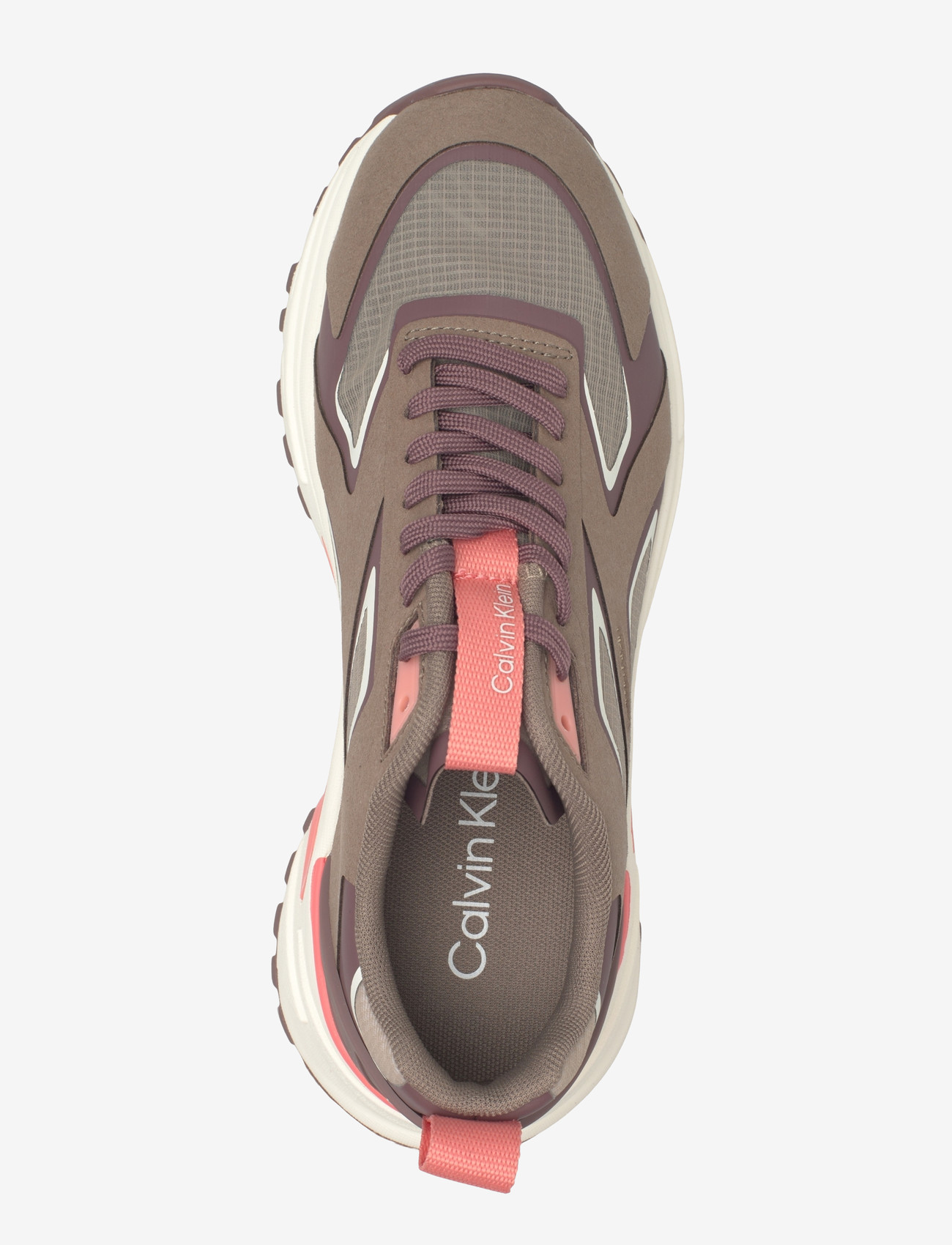 Calvin Klein - HIKE RUN CKSTRIPE RIPST - chunky sneakers - desert taupe peppercorn peach - 3