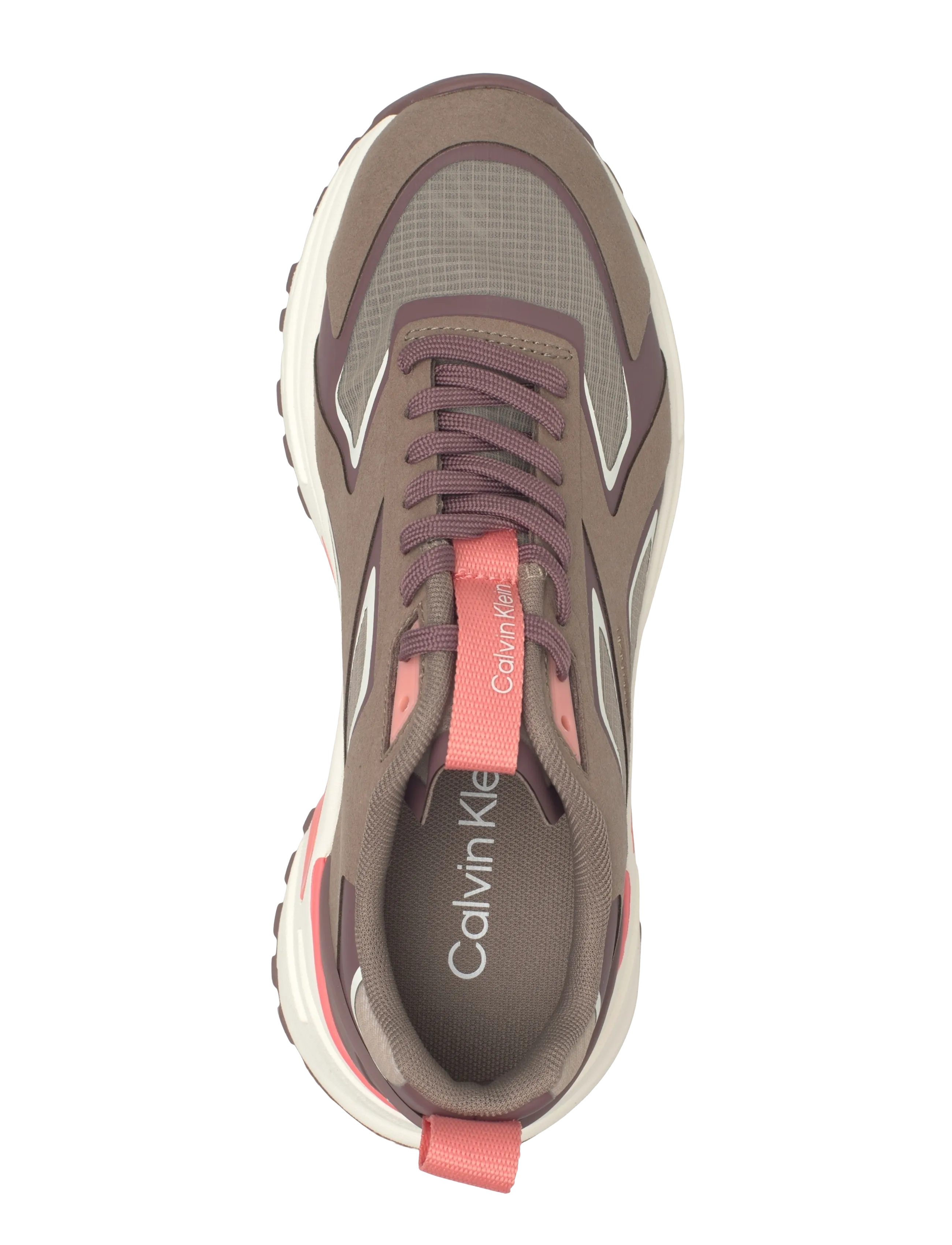 Calvin Klein - HIKE RUN CKSTRIPE RIPST - chunky sneakers - desert taupe peppercorn peach - 3