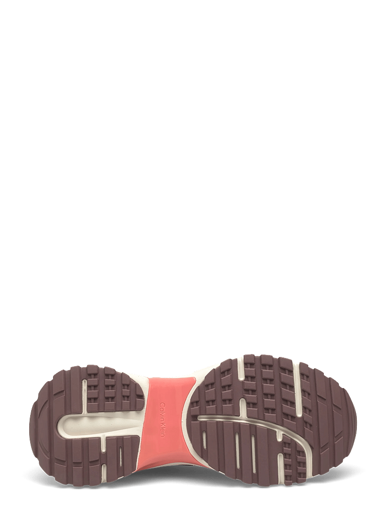 Calvin Klein - HIKE RUN CKSTRIPE RIPST - chunky sneakers - desert taupe peppercorn peach - 4