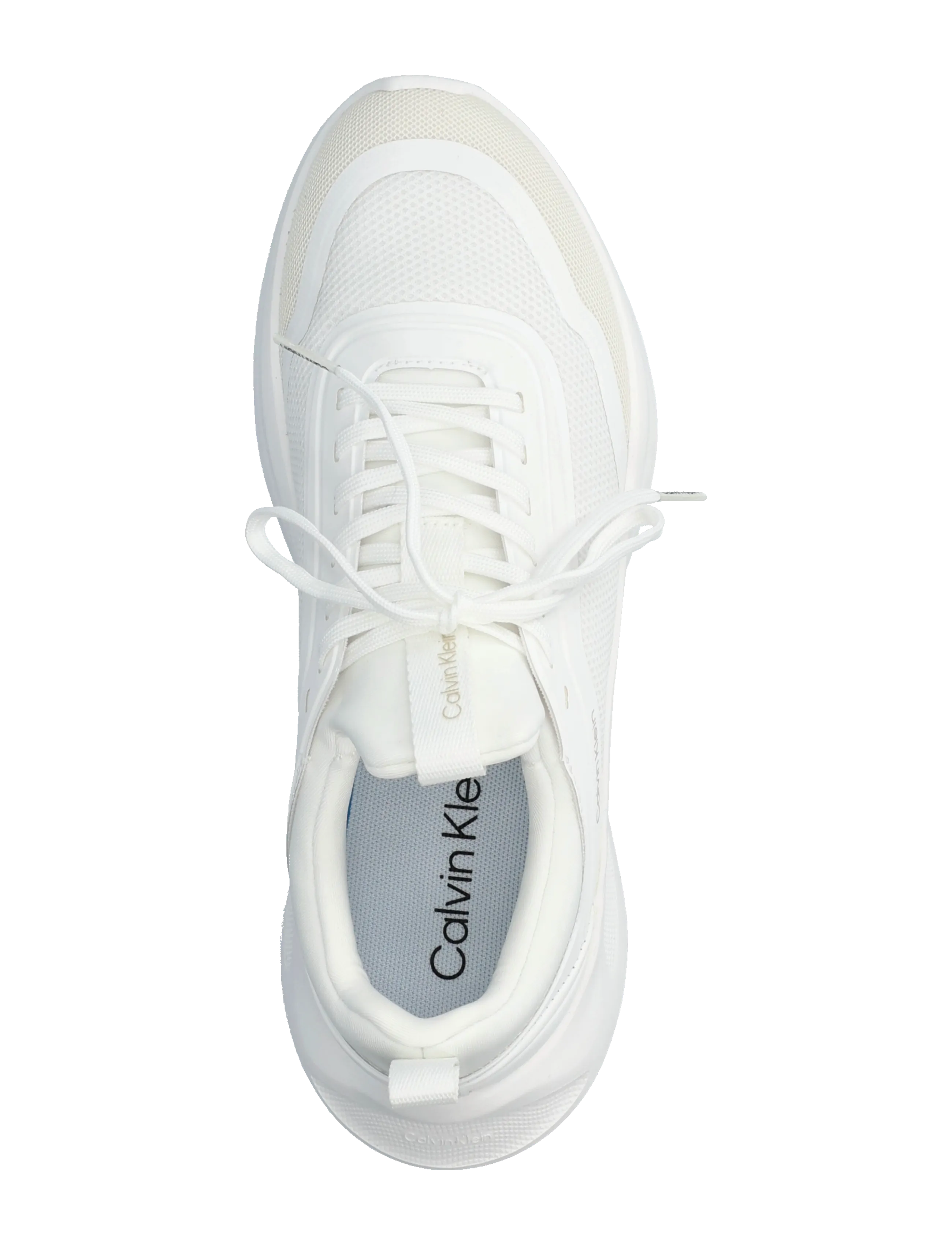 Calvin Klein - LIGHT EVA RUN SOCK MESH LYCRA - lave sneakers - bright white dk ecru - 3