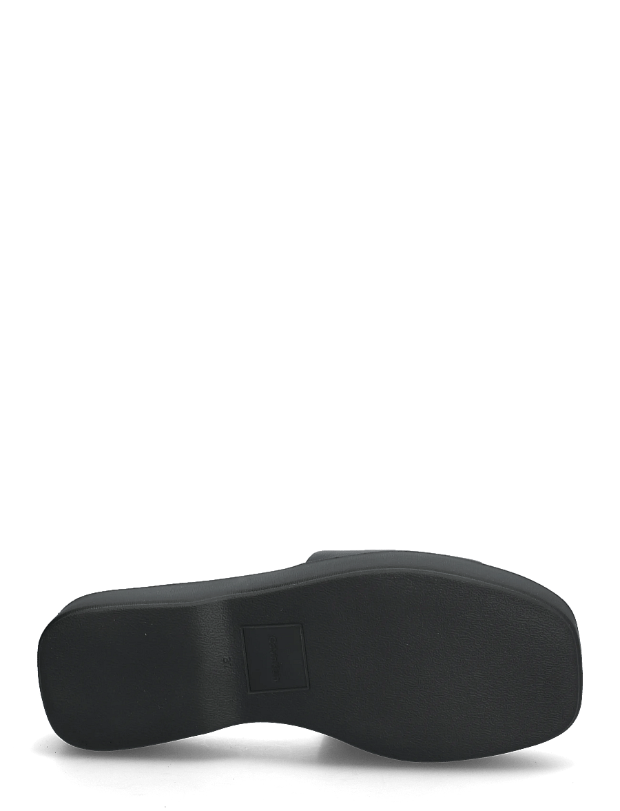 Calvin Klein - FLATF SNDL LTH MG - platform sandals - triple black - 4