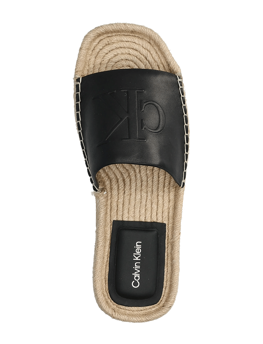 Calvin Klein - FLATF ESPA MULE LTH MG - flache pantoletten - ck black - 3