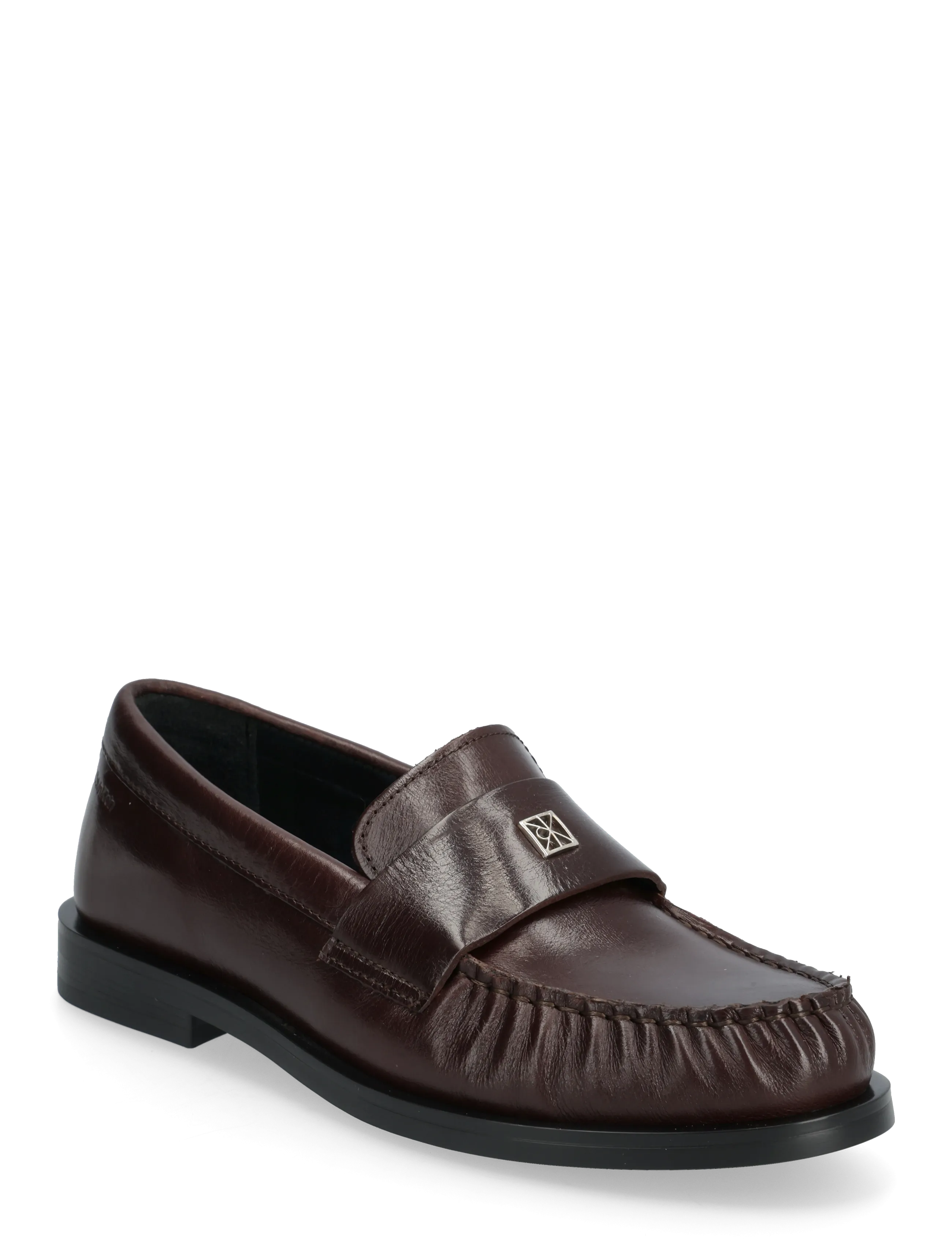 Calvin Klein ROUND LOAFER LTH HDW - Loafers - BORDEAUX / burgundy