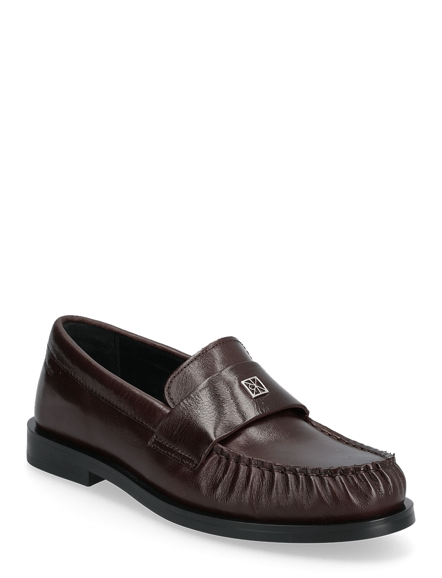 Calvin Klein - ROUND LOAFER LTH HDW - modetrends - bordeaux - 0