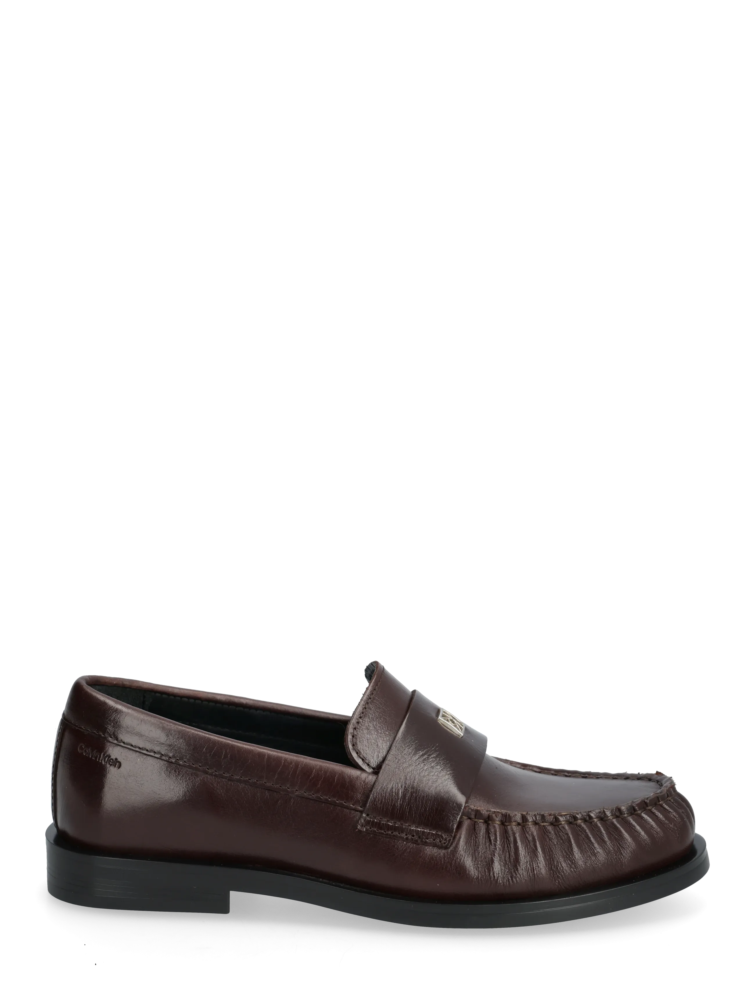 Calvin Klein - ROUND LOAFER LTH HDW - mode trends - bordeaux - 1