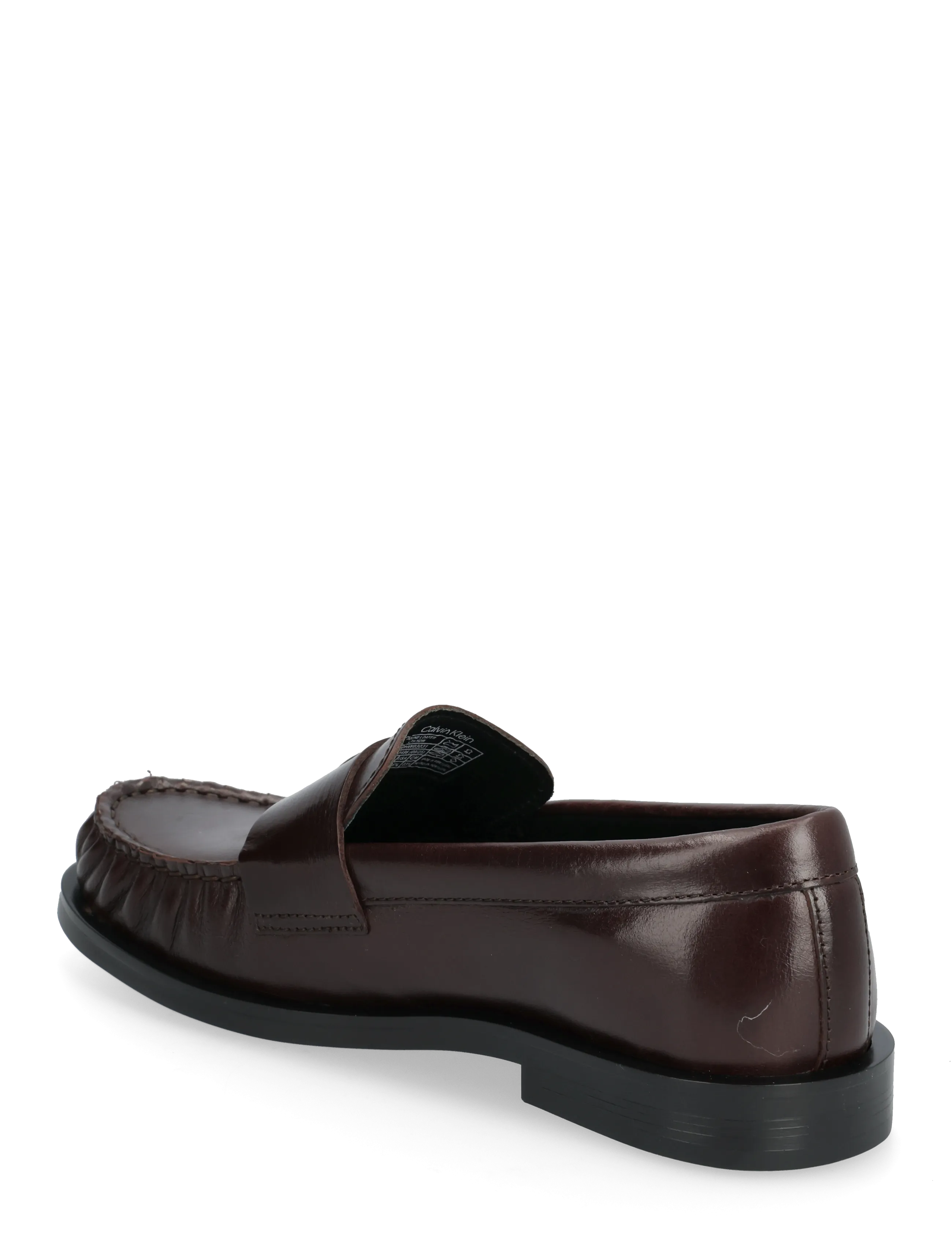 Calvin Klein - ROUND LOAFER LTH HDW - mode trends - bordeaux - 2