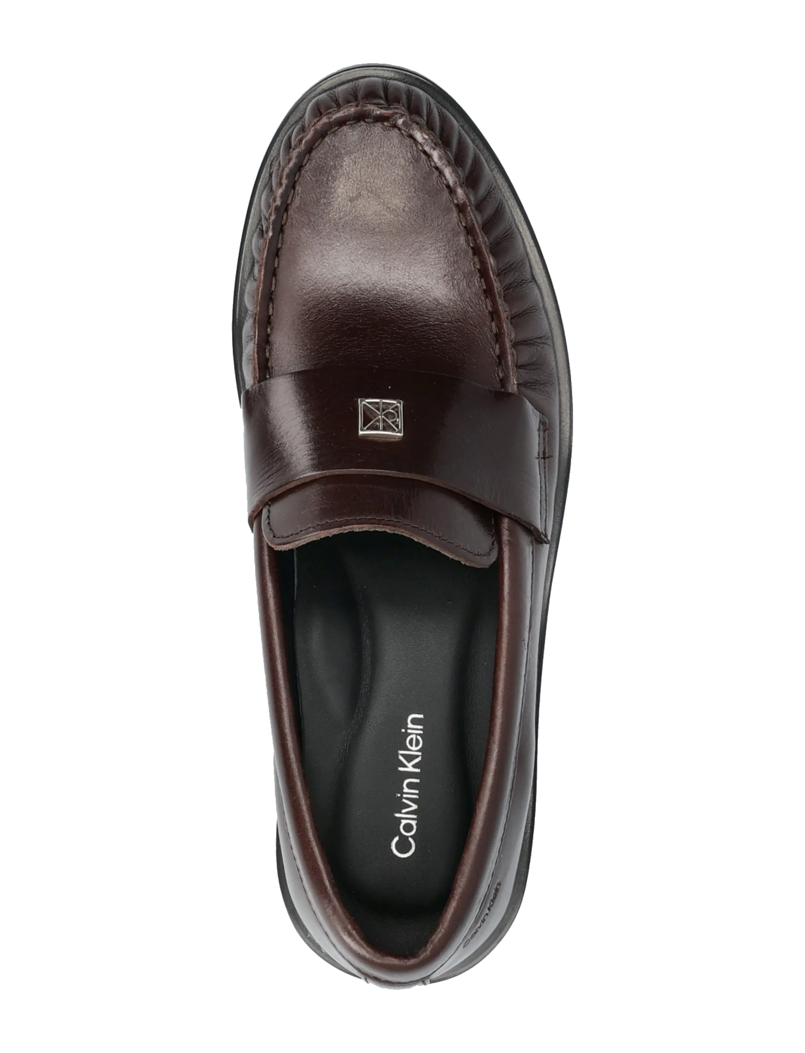 Calvin Klein - ROUND LOAFER LTH HDW - mode trends - bordeaux - 3