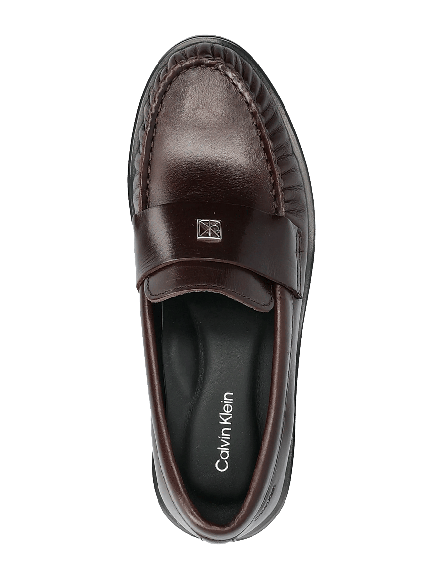 Calvin Klein - ROUND LOAFER LTH HDW - modetrends - bordeaux - 3