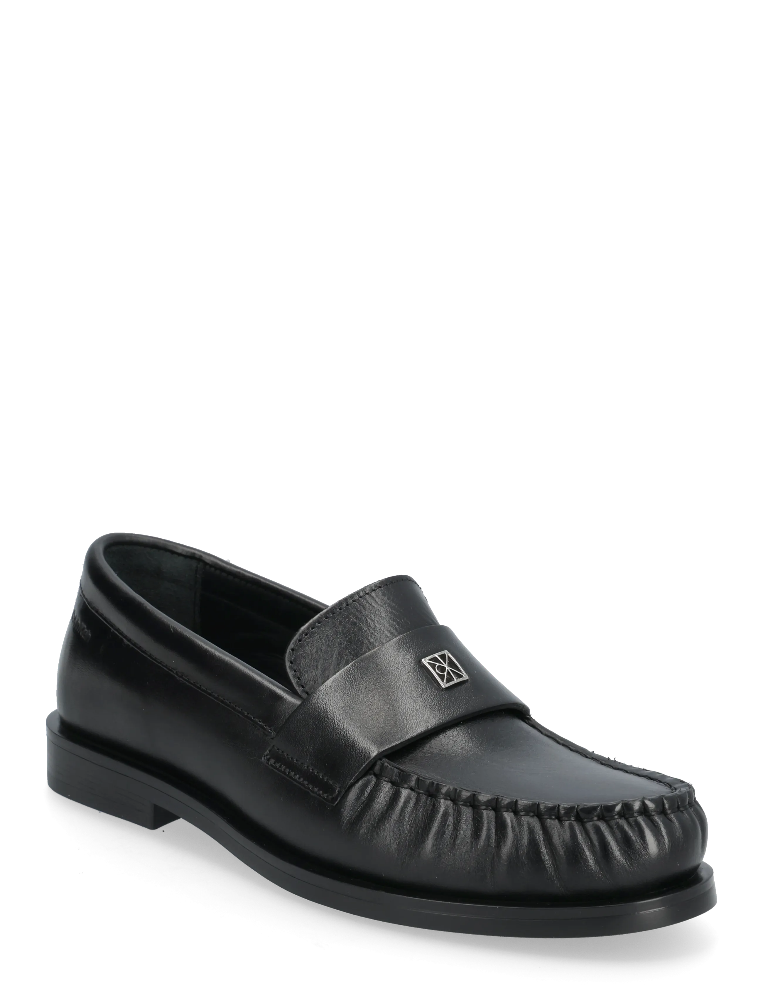 Calvin Klein ROUND LOAFER LTH HDW - Loafers - TRIPLE BLACK / black