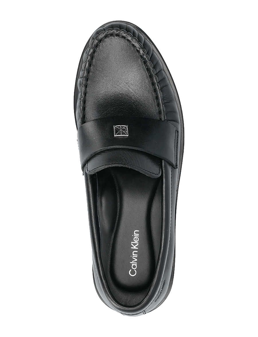 Calvin Klein - ROUND LOAFER LTH HDW - modetrends - triple black - 3