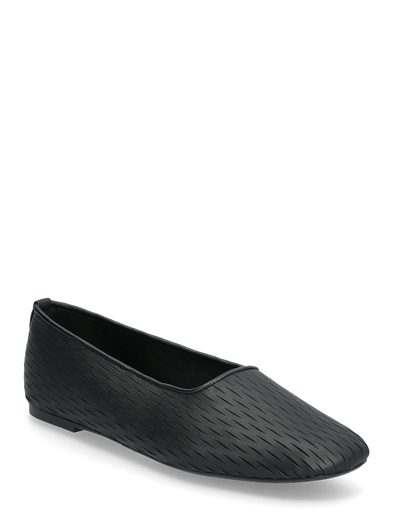 Calvin Klein - OBLIQUE BALLERINA CUT LTH - besondere anlässe - triple black - 0