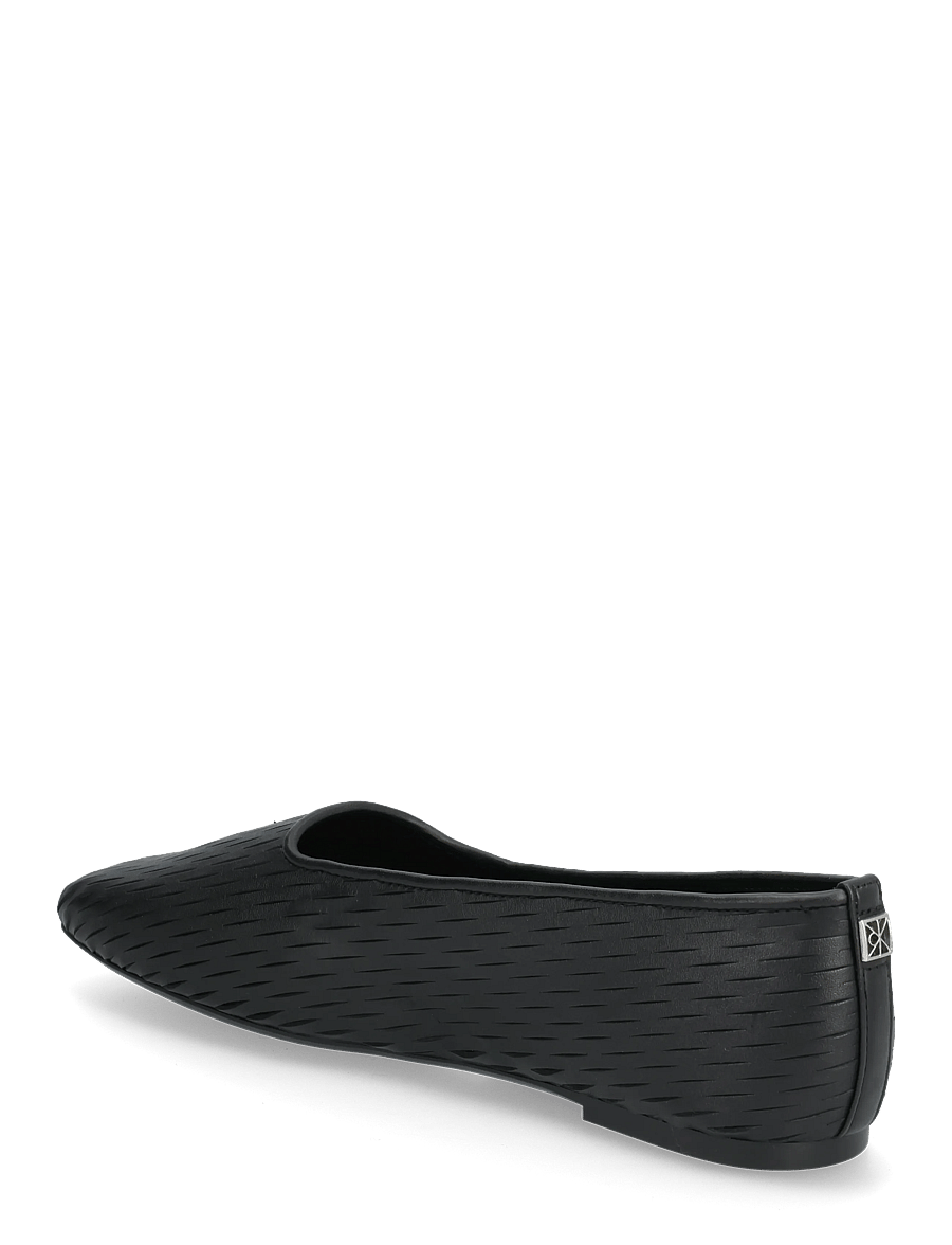 Calvin Klein - OBLIQUE BALLERINA CUT LTH - særlige begivenheder - triple black - 2
