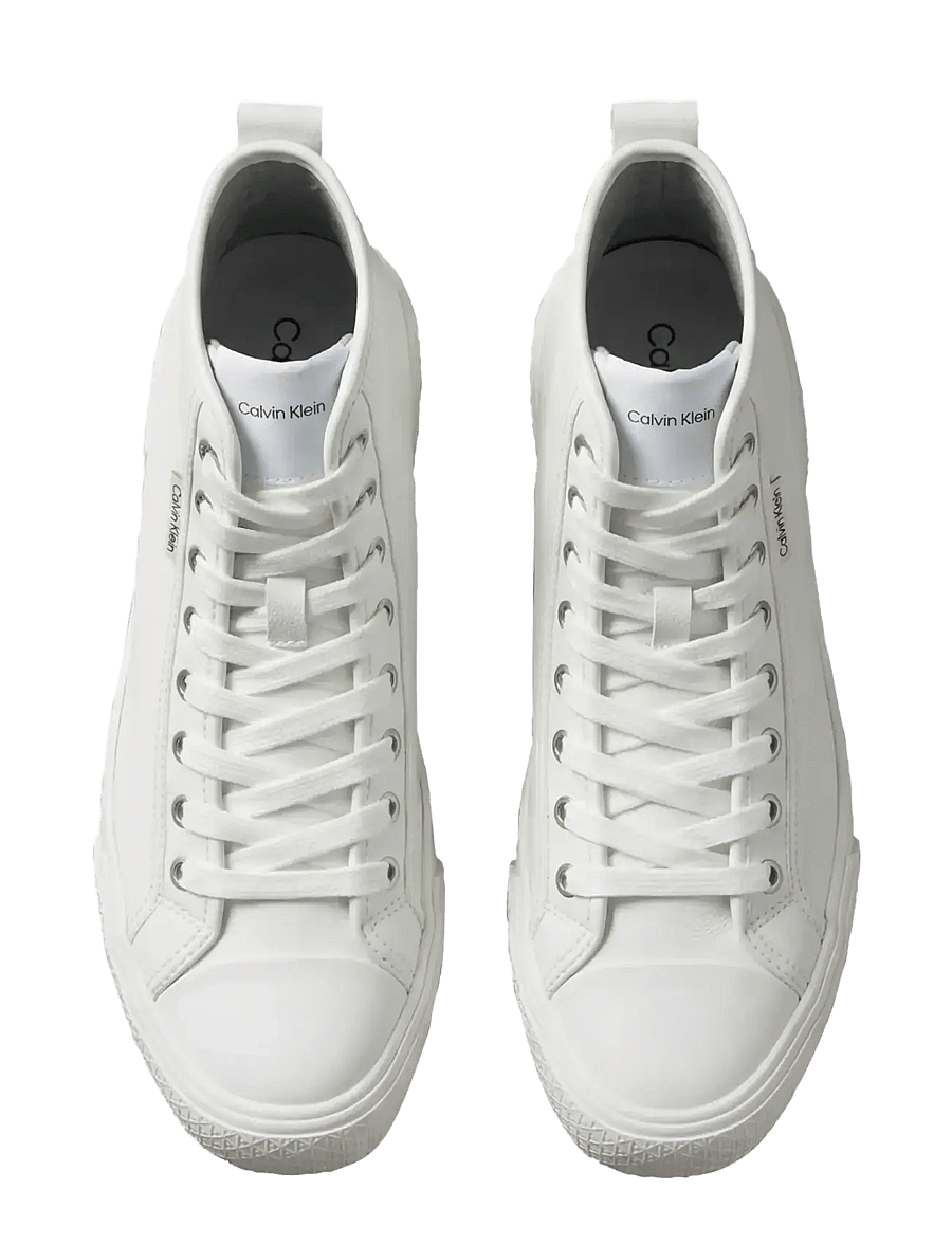 Calvin Klein - VULC LACE UP HIGHTOP LTH - konfirmation - triple bright white - 5