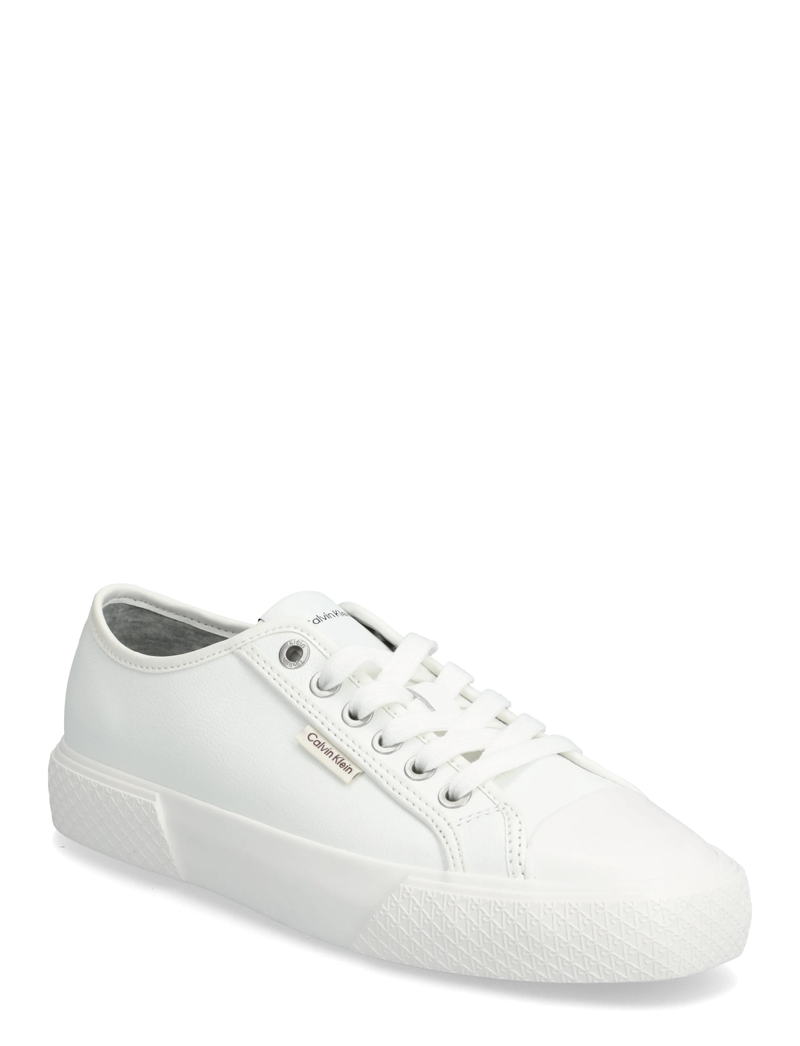Calvin Klein Vulc Lace Up Low Lth, Vulkaniserede Lave Snøresko, Hvid, Str: 40