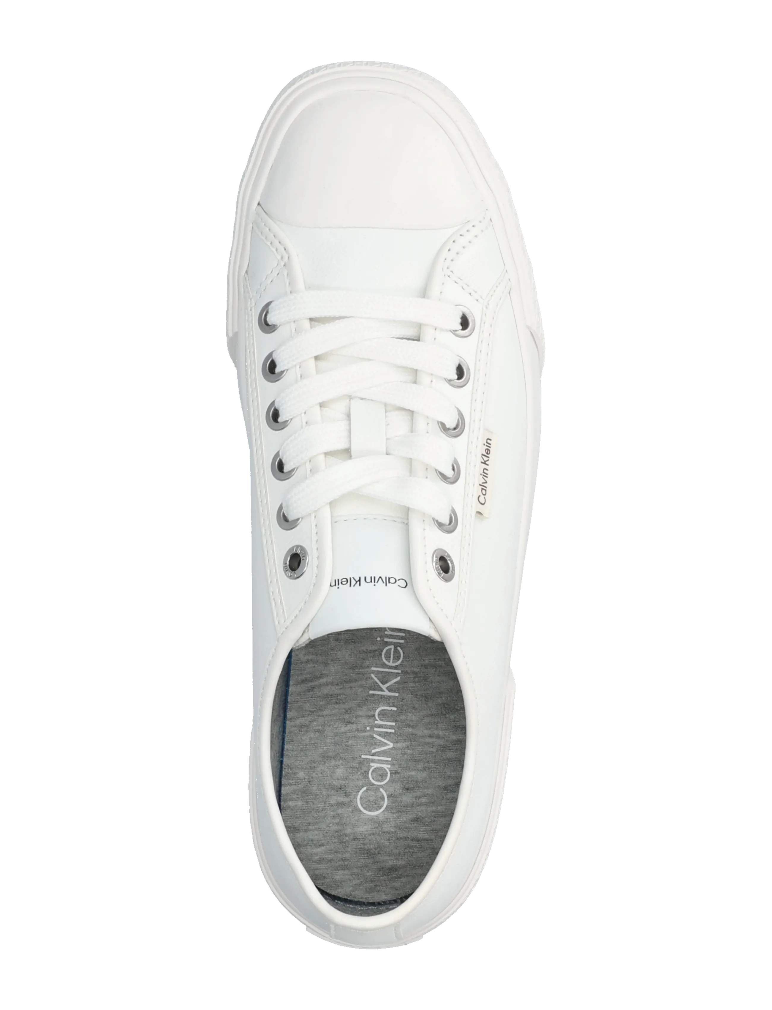 Calvin Klein - VULC LACE UP LOW LTH - konfirmation - triple bright white - 3