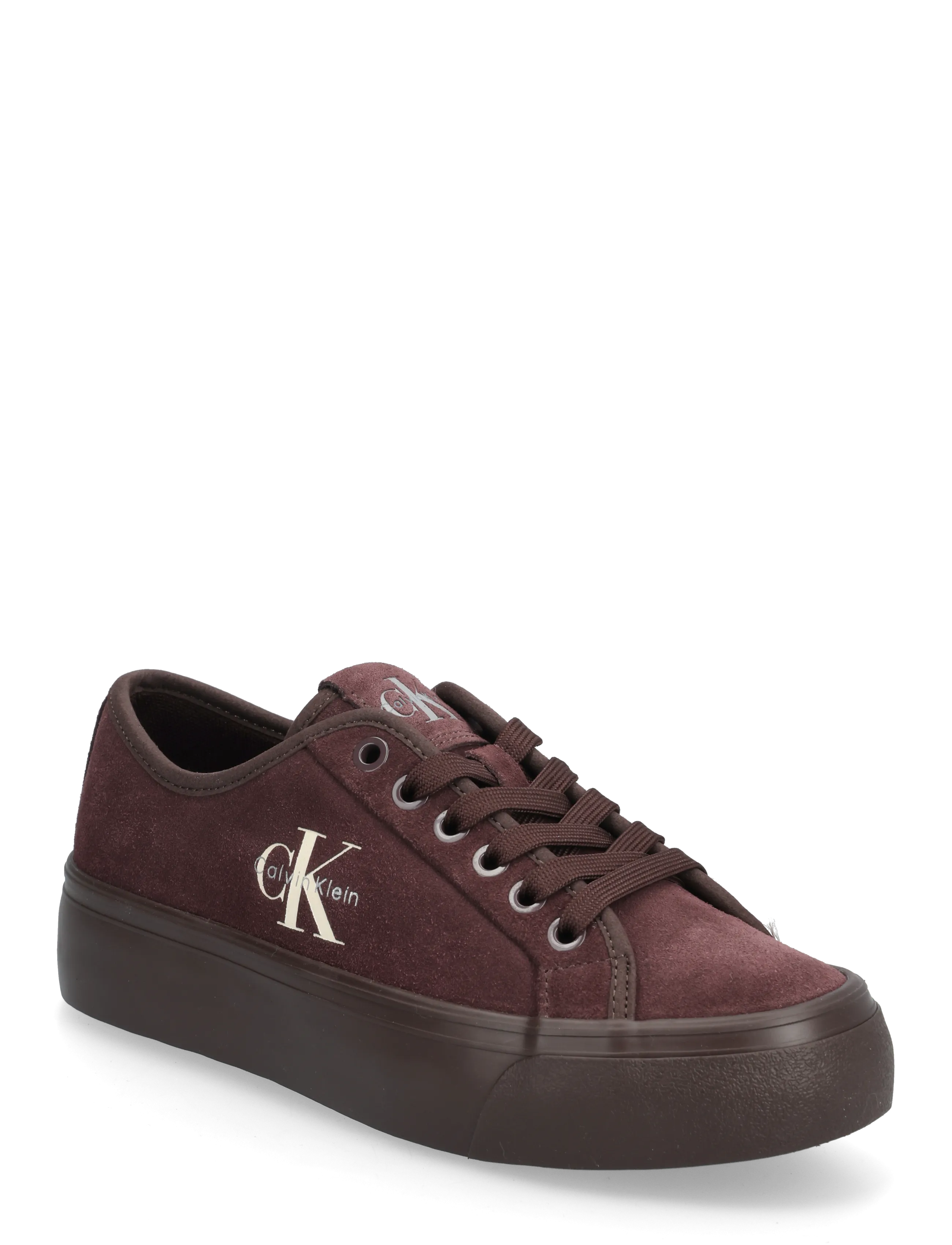 Calvin Klein Vulc Flatf Laceup Suede, 40, Sneakers, Burgunderrot - Low-top Frauen
