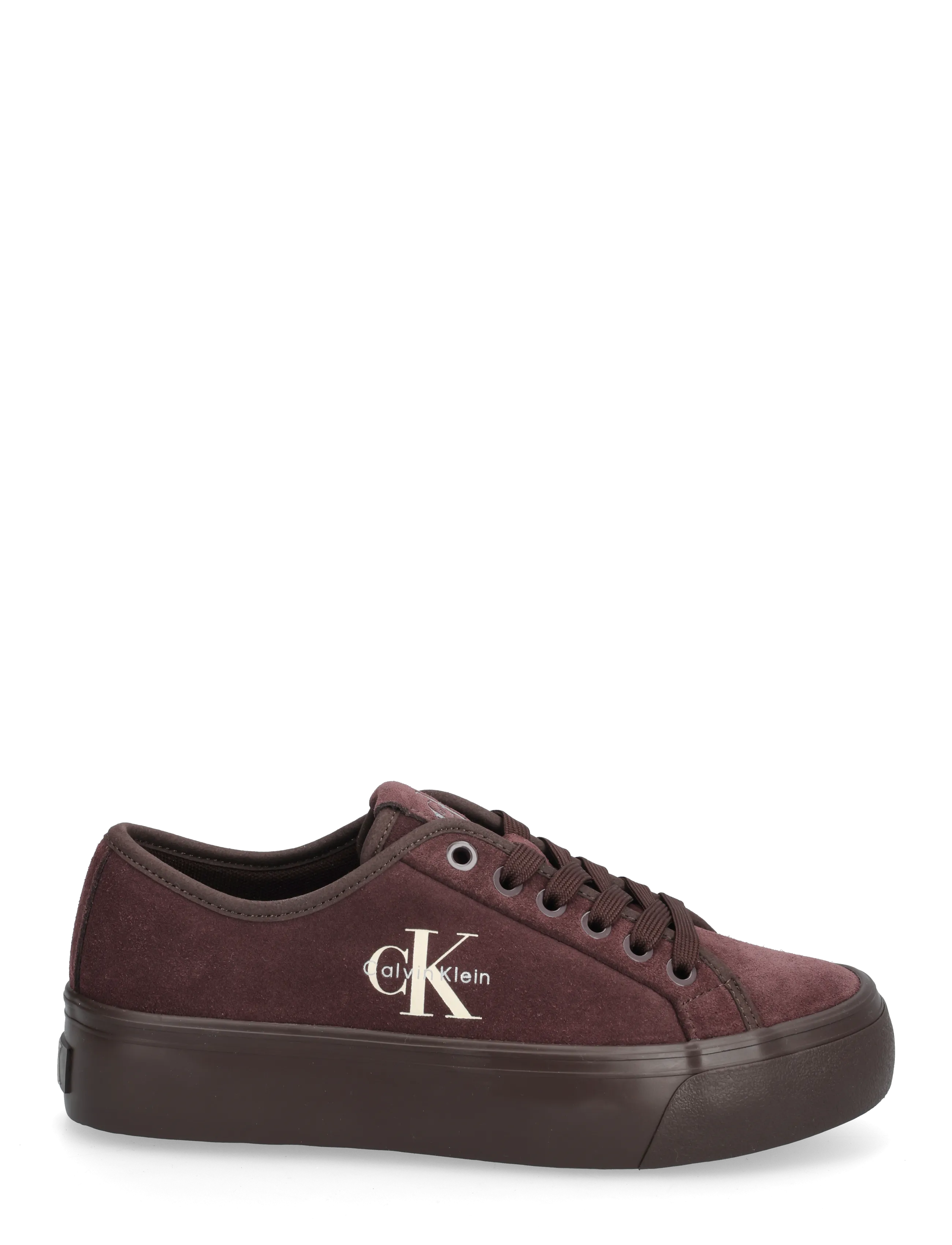 Calvin Klein - VULC FLATF LACEUP SUEDE - lave sneakers - bordeaux - 1