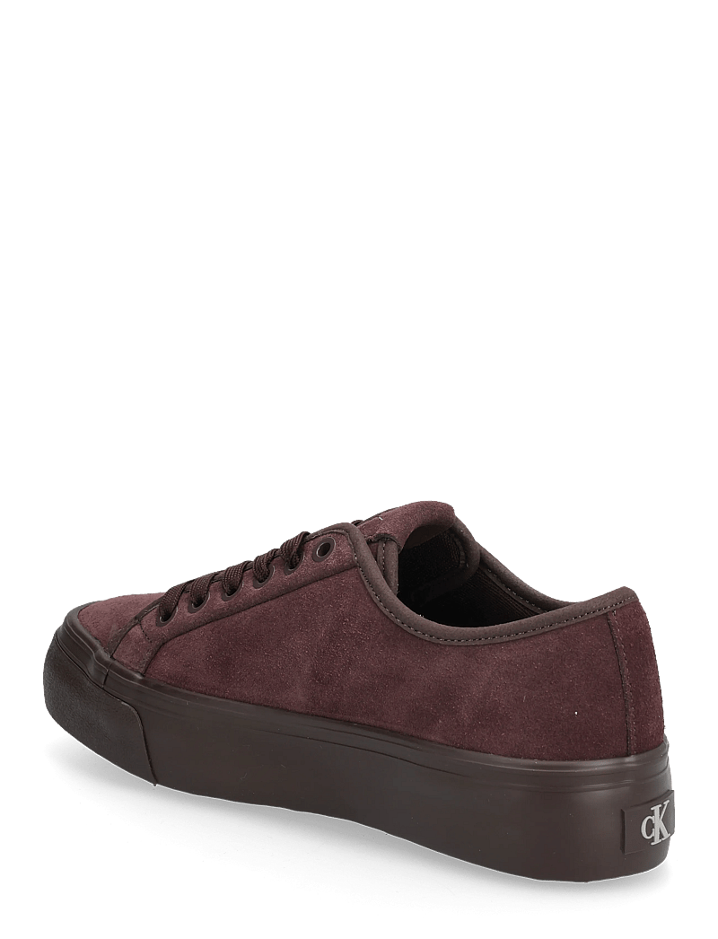 Calvin Klein - VULC FLATF LACEUP SUEDE - laisvalaikio batai žemu aulu - bordeaux - 2