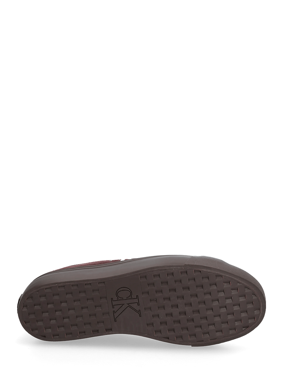 Calvin Klein - VULC FLATF LACEUP SUEDE - lave sneakers - bordeaux - 4