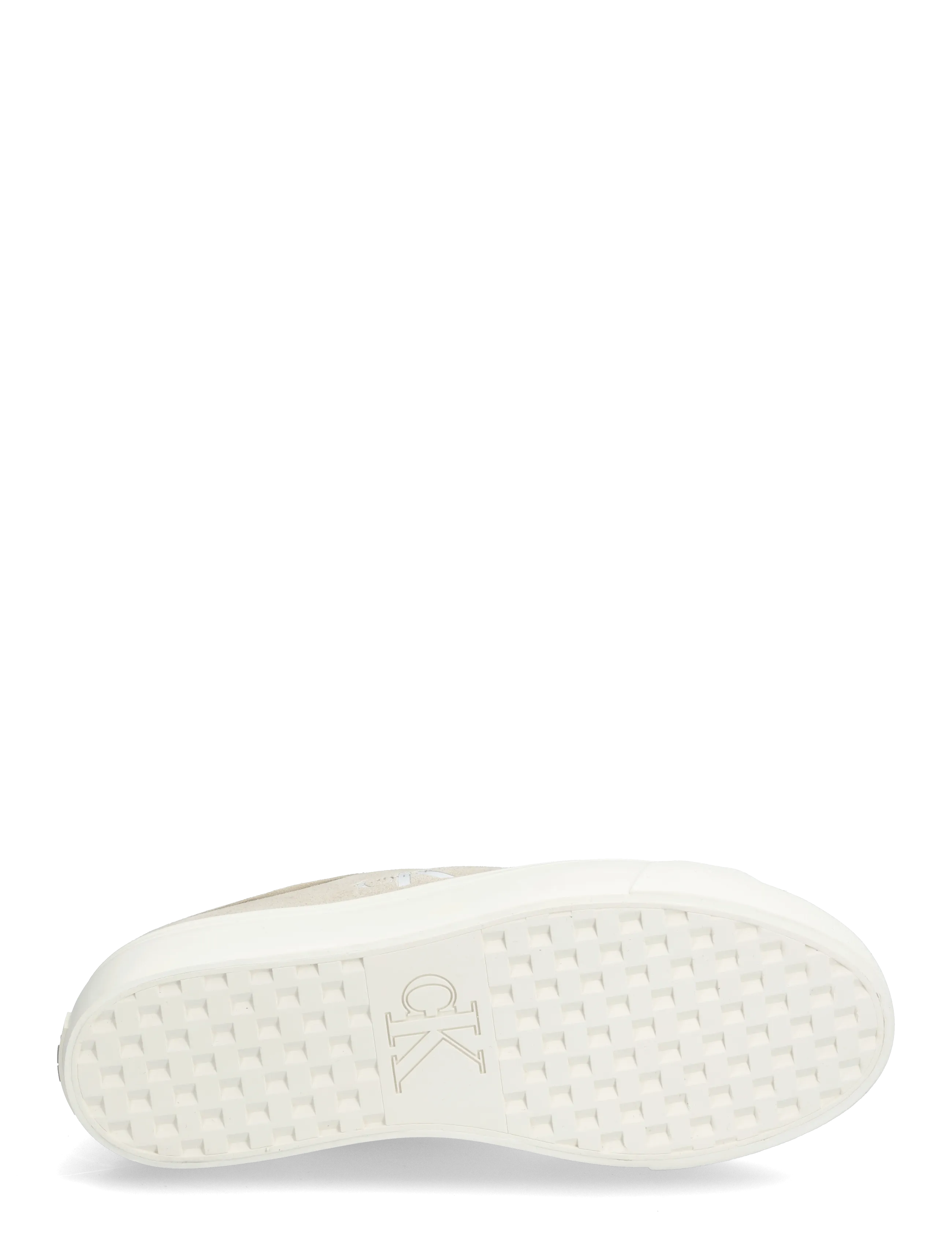 Calvin Klein - VULC FLATF LACEUP SUEDE - låga sneakers - marshmallow - 4