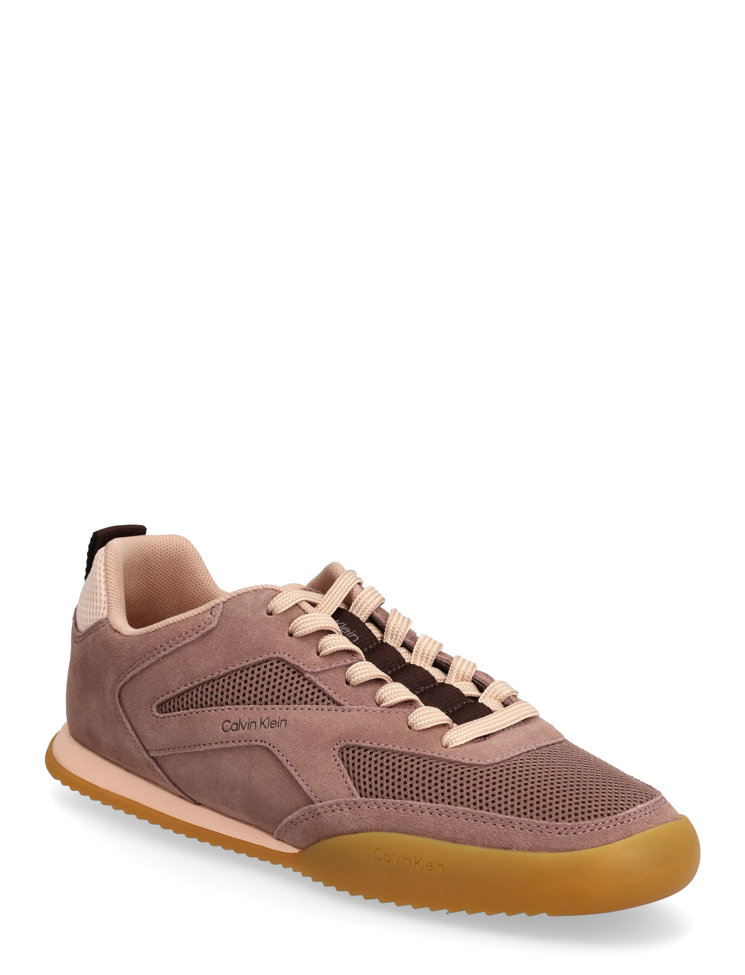 Calvin Klein LOW PRO RUNNER REFL MESH SUE - Sko - NUTMEG PEACH MOCHA VINEYARD WINE / burgundy