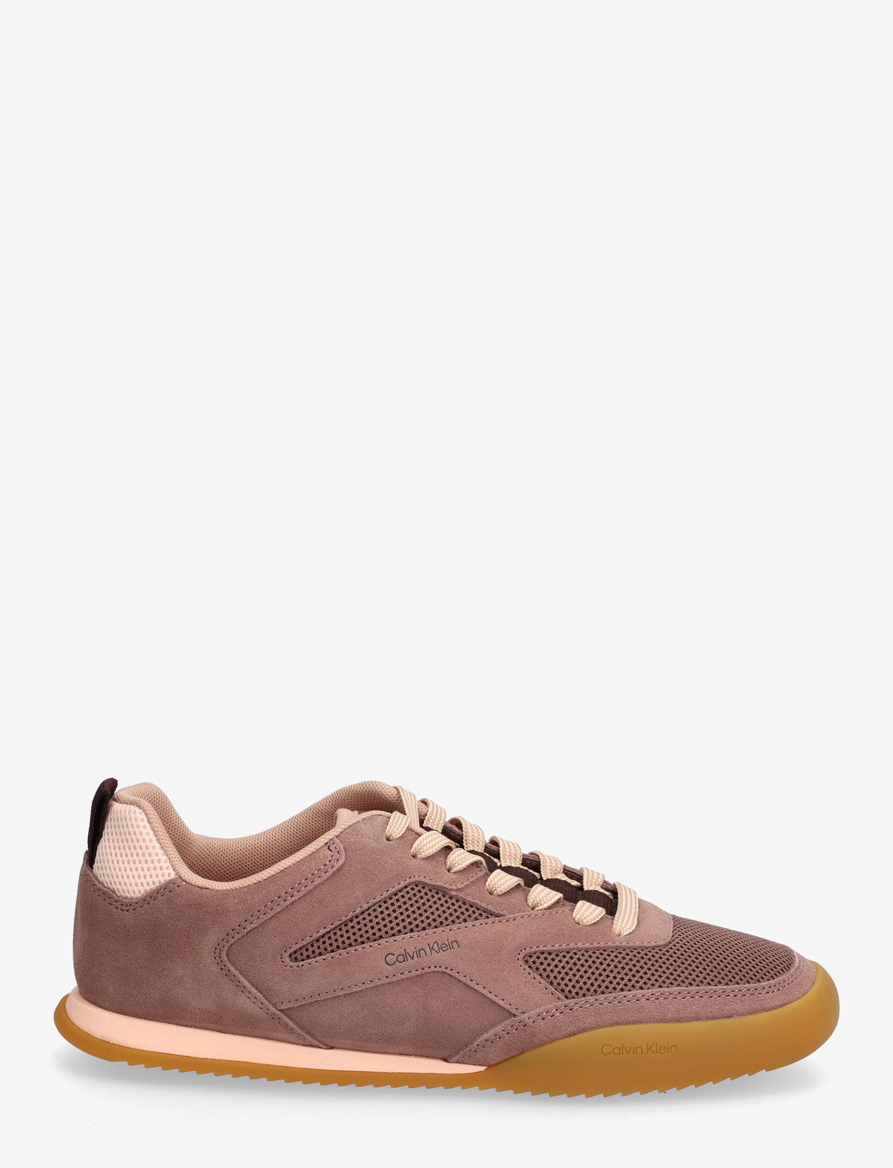 Calvin Klein - LOW PRO RUNNER REFL MESH SUE - niedrige sneakers - nutmeg peach mocha vineyard wine - 2