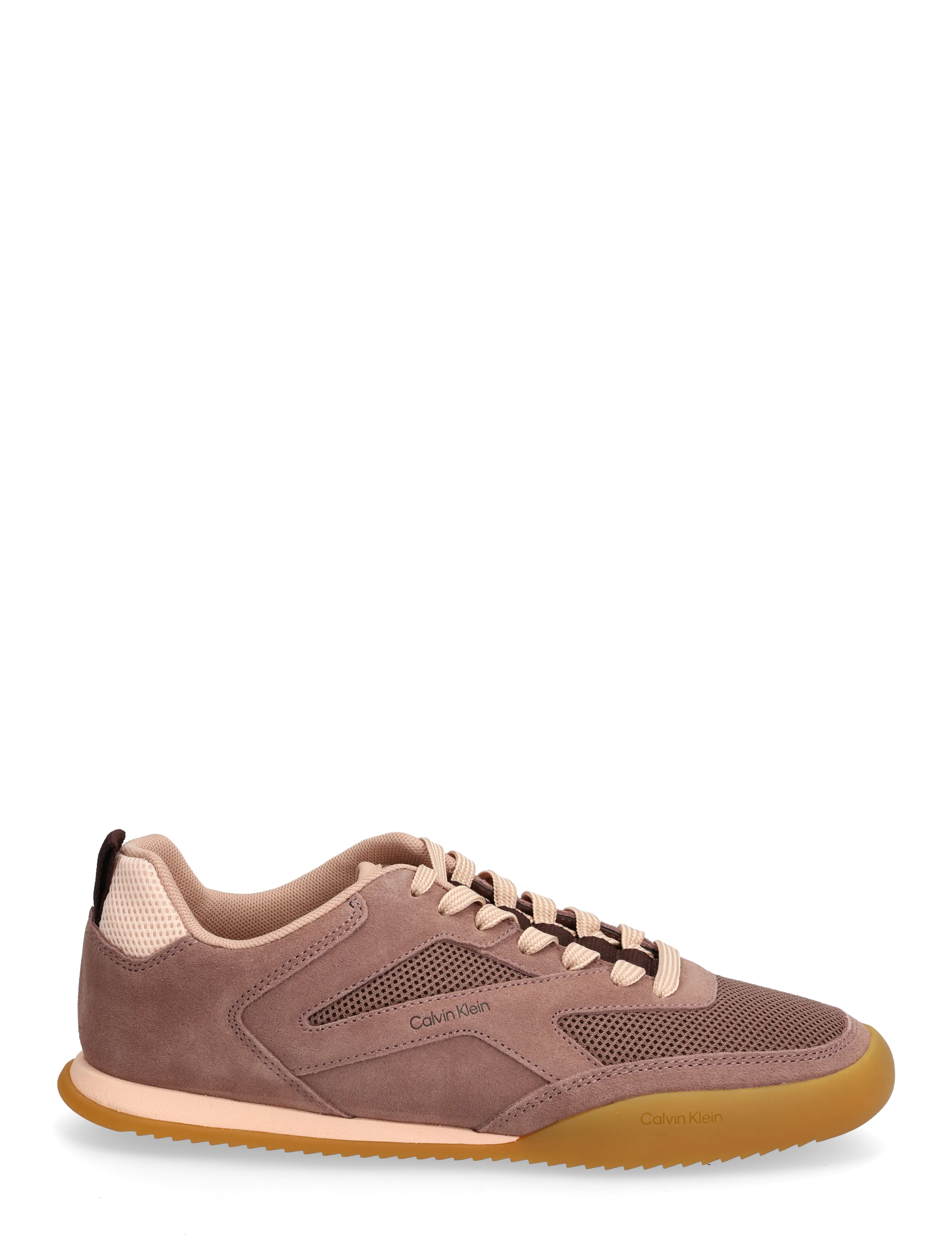 Calvin Klein - LOW PRO RUNNER REFL MESH SUE - lave sneakers - nutmeg peach mocha vineyard wine - 2