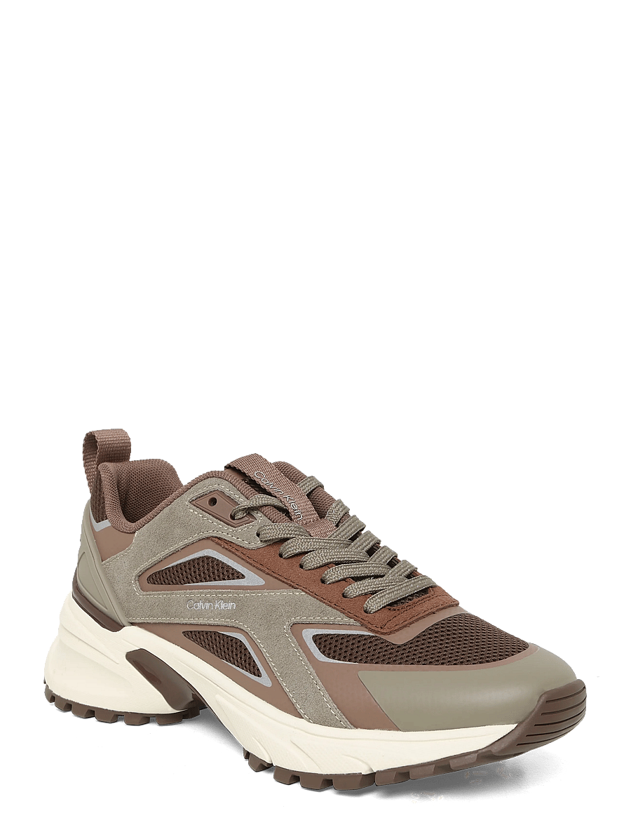 Calvin Klein - HIKE RUNNER CK STRIPE REFL SU - roasted nutmeg nutmeg light cashew - 0