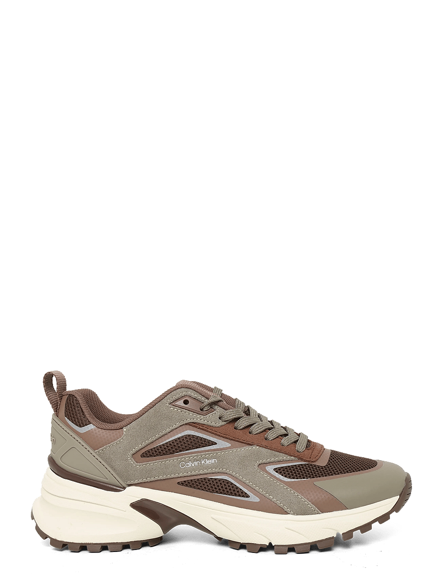 Calvin Klein - HIKE RUNNER CK STRIPE REFL SU - roasted nutmeg nutmeg light cashew - 2