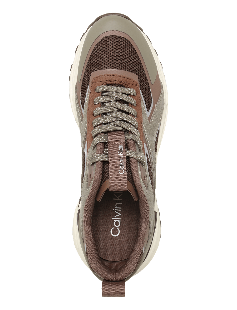 Calvin Klein - HIKE RUNNER CK STRIPE REFL SU - chunky sneakers - roasted nutmeg nutmeg light cashew - 3