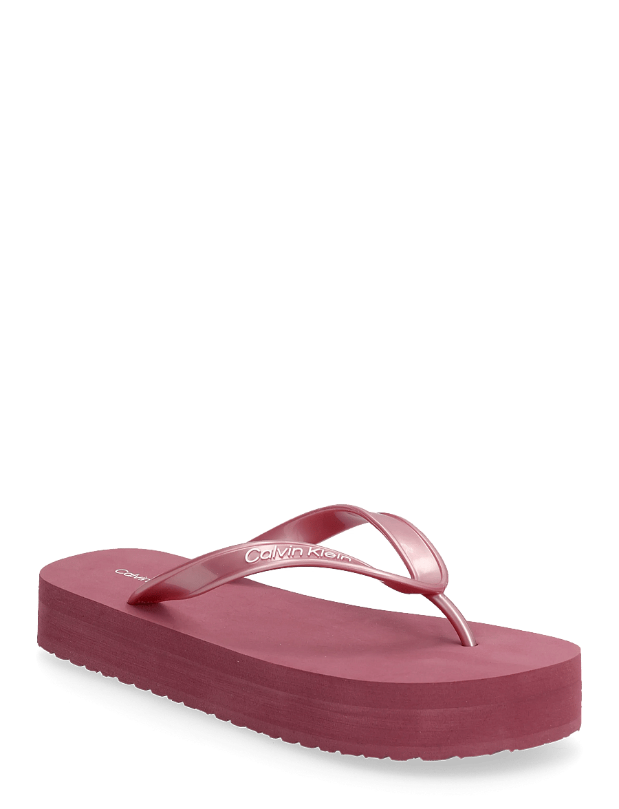 Calvin Klein - FLATFORM FLIP FLOP MET TPU - flip flops - dusty rose - 0