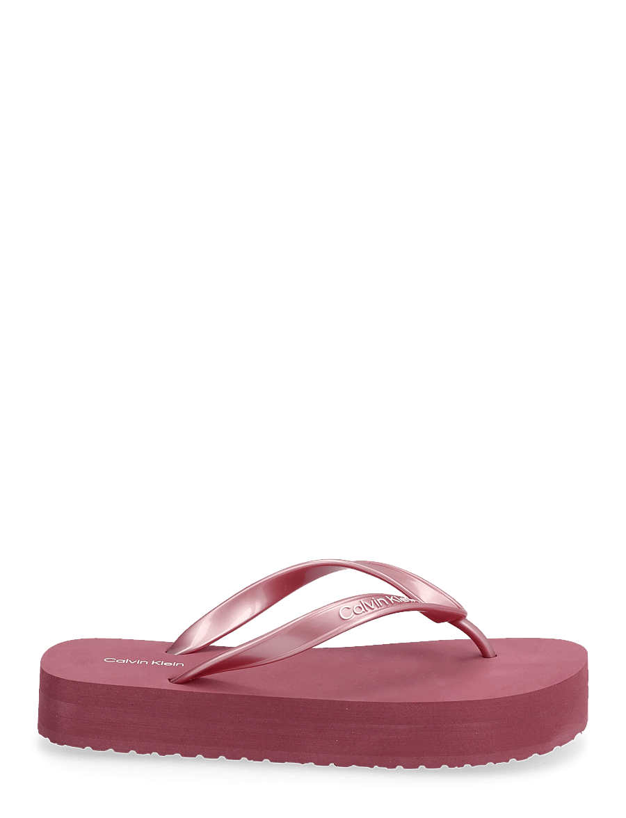 Calvin Klein - FLATFORM FLIP FLOP MET TPU - flip flops - dusty rose - 1