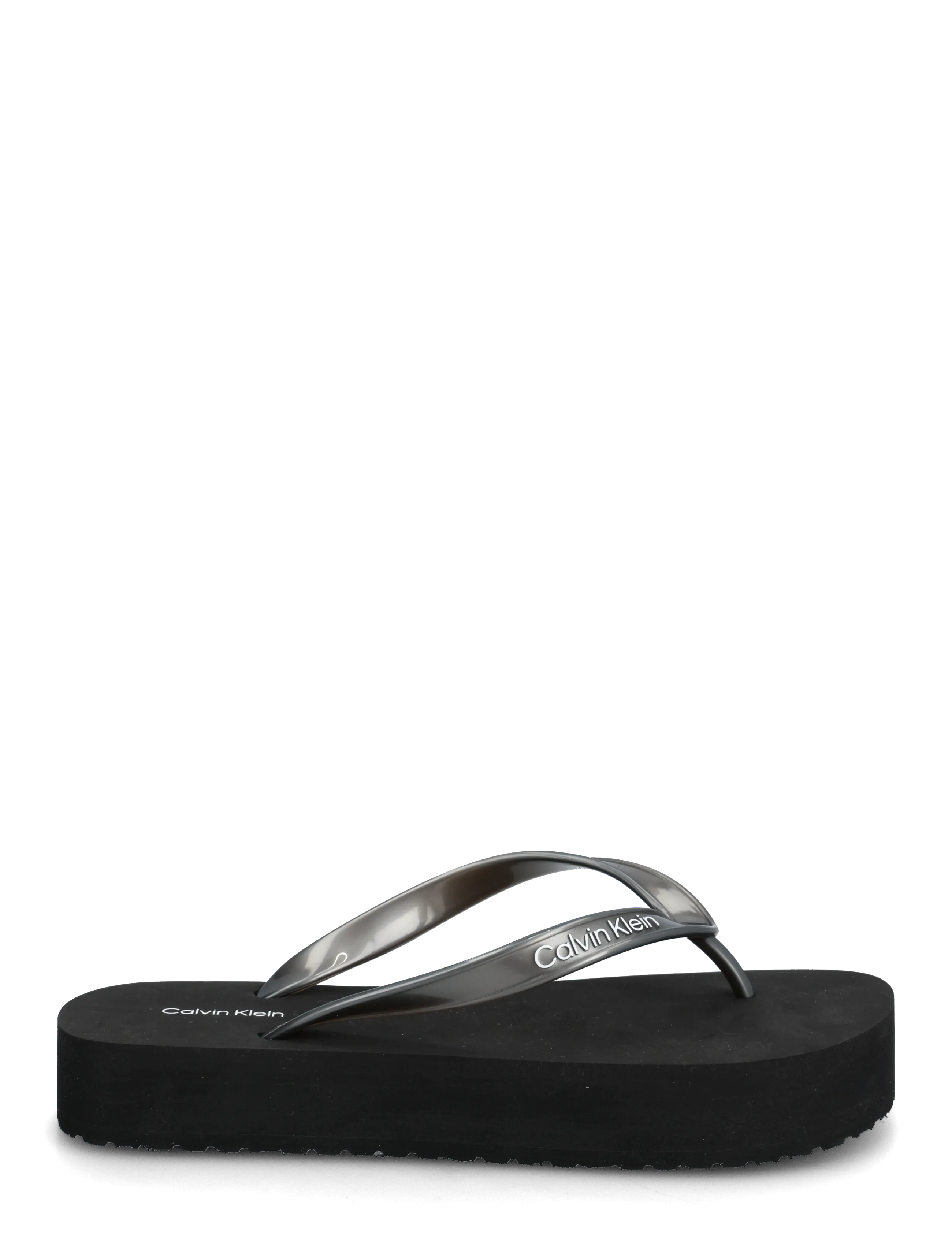 Calvin Klein - FLATFORM FLIP FLOP MET TPU - klipklapper - triple black - 1