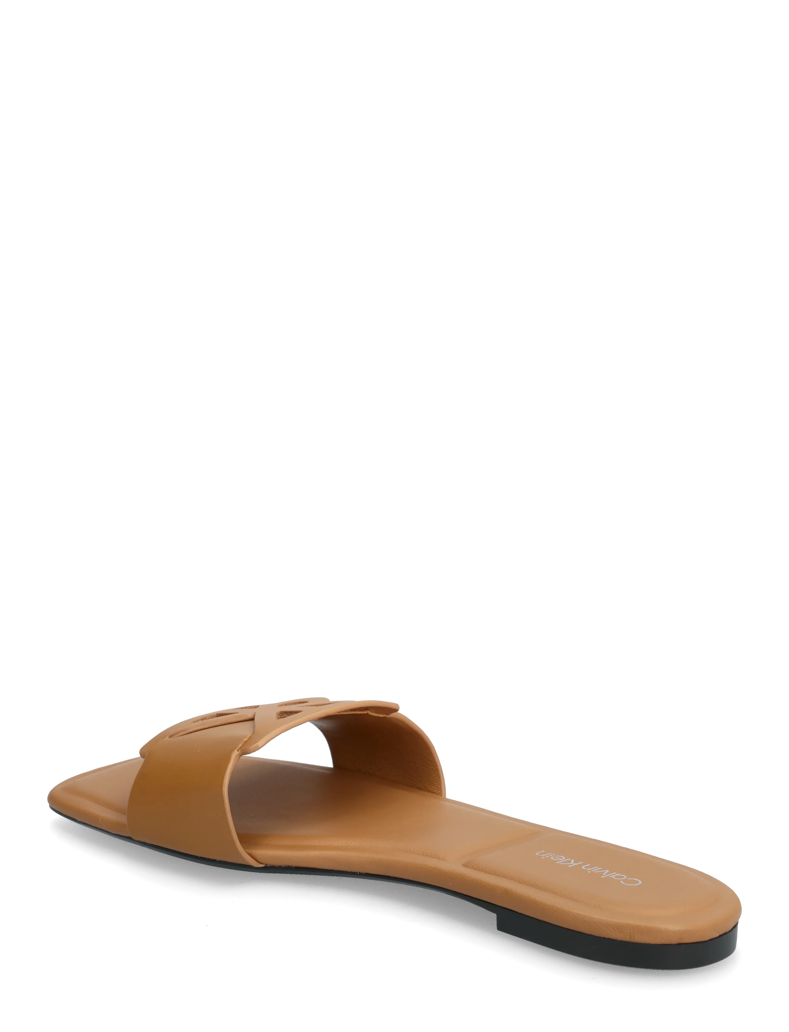 Calvin Klein - SQUARE FLAT SANDAL EMBLEM - kontsata muula-stiilid jalanõud - cashew - 2