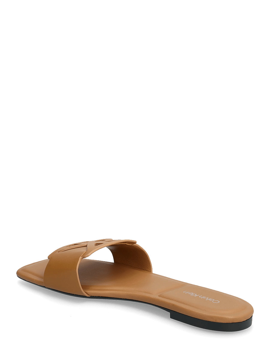 Calvin Klein - SQUARE FLAT SANDAL EMBLEM - madalad sandaalid - cashew - 2