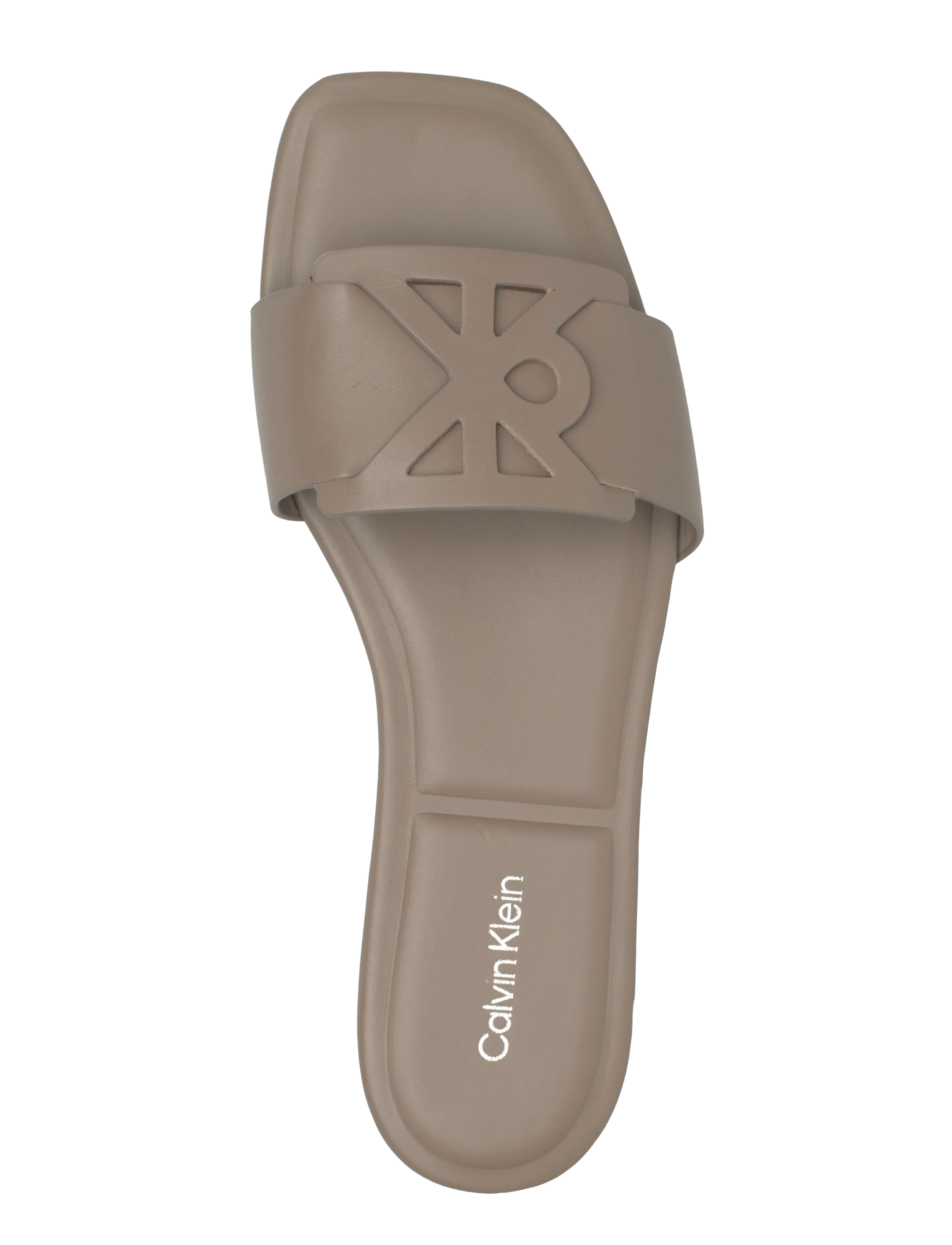 Calvin Klein - SQUARE FLAT SANDAL EMBLEM - flade mules - desert taupe - 3