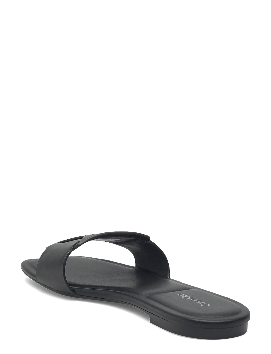 Calvin Klein - SQUARE FLAT SANDAL EMBLEM - flache sandalen - triple black - 2