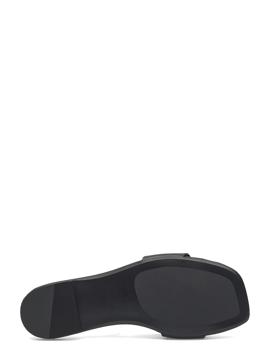 Calvin Klein - SQUARE FLAT SANDAL EMBLEM - flache sandalen - triple black - 4