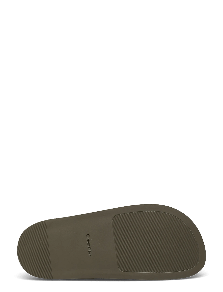 Calvin Klein - CITY SANDAL BUCKLE SUEDE - platta sandaler - deep lichen green - 4