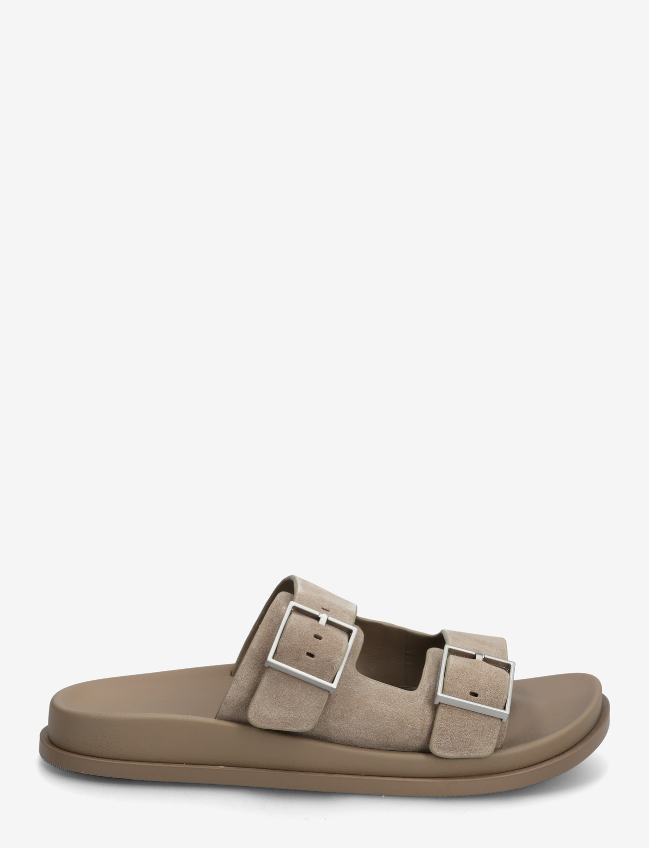 Calvin Klein - CITY SANDAL BUCKLE SUEDE - kontsata sandaalid - desert taupe - 1