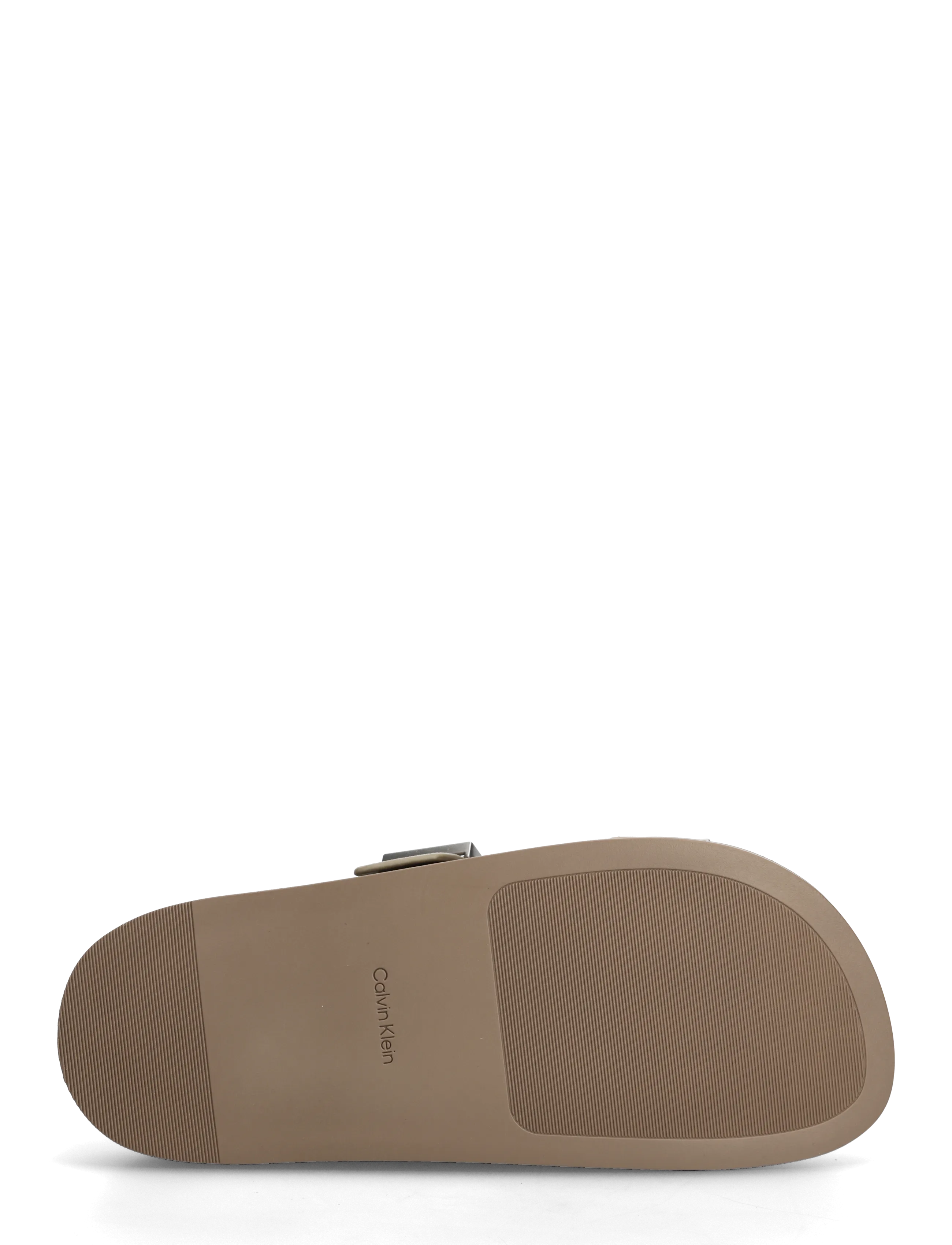 Calvin Klein - CITY SANDAL BUCKLE SUEDE - flade sandaler - desert taupe - 4