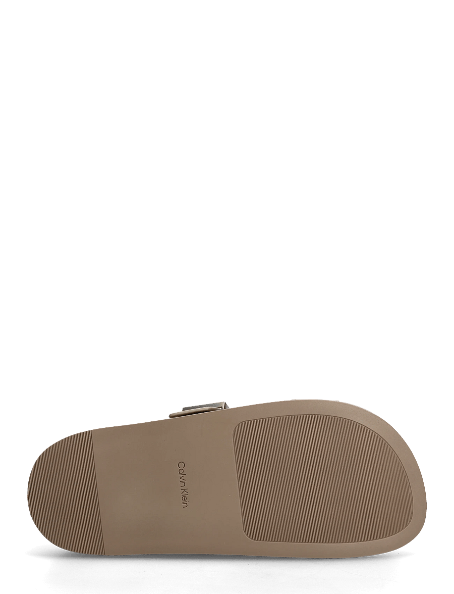 Calvin Klein - CITY SANDAL BUCKLE SUEDE - flache sandalen - desert taupe - 4