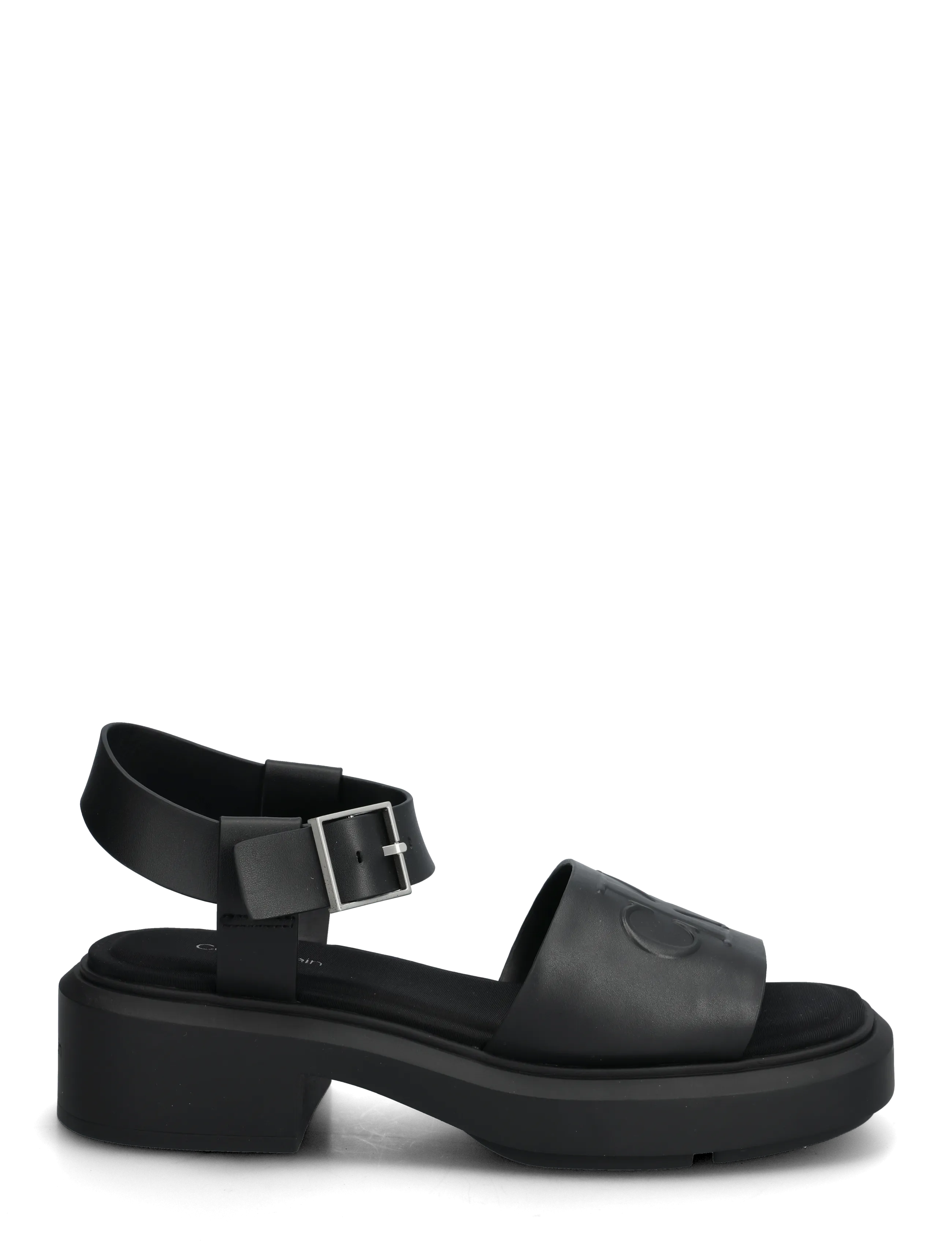 Calvin Klein - CHUNKY SANDAL LTH MG - sandales à plateforme - triple black - 1