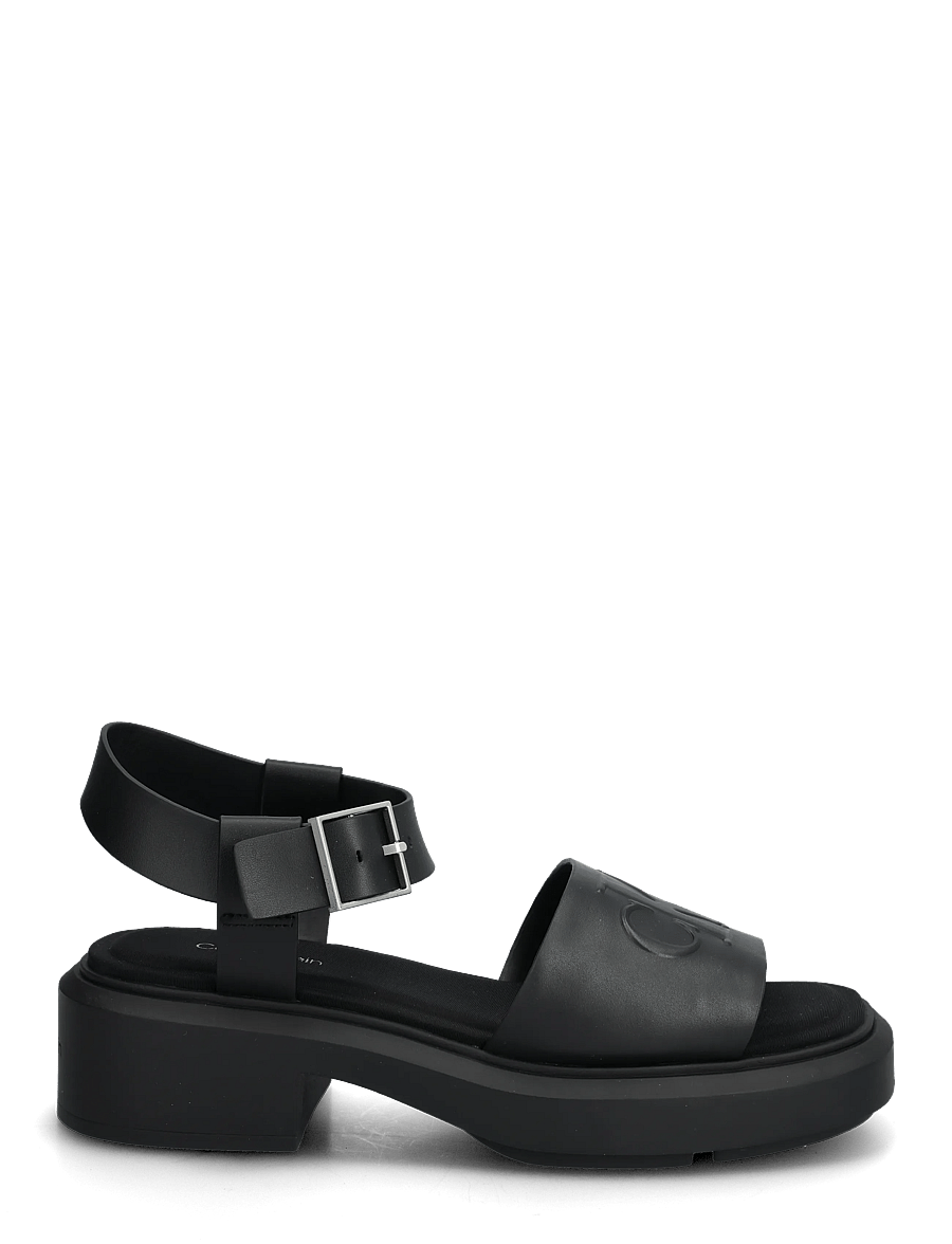 Calvin Klein - CHUNKY SANDAL LTH MG - sandales à plateforme - triple black - 1