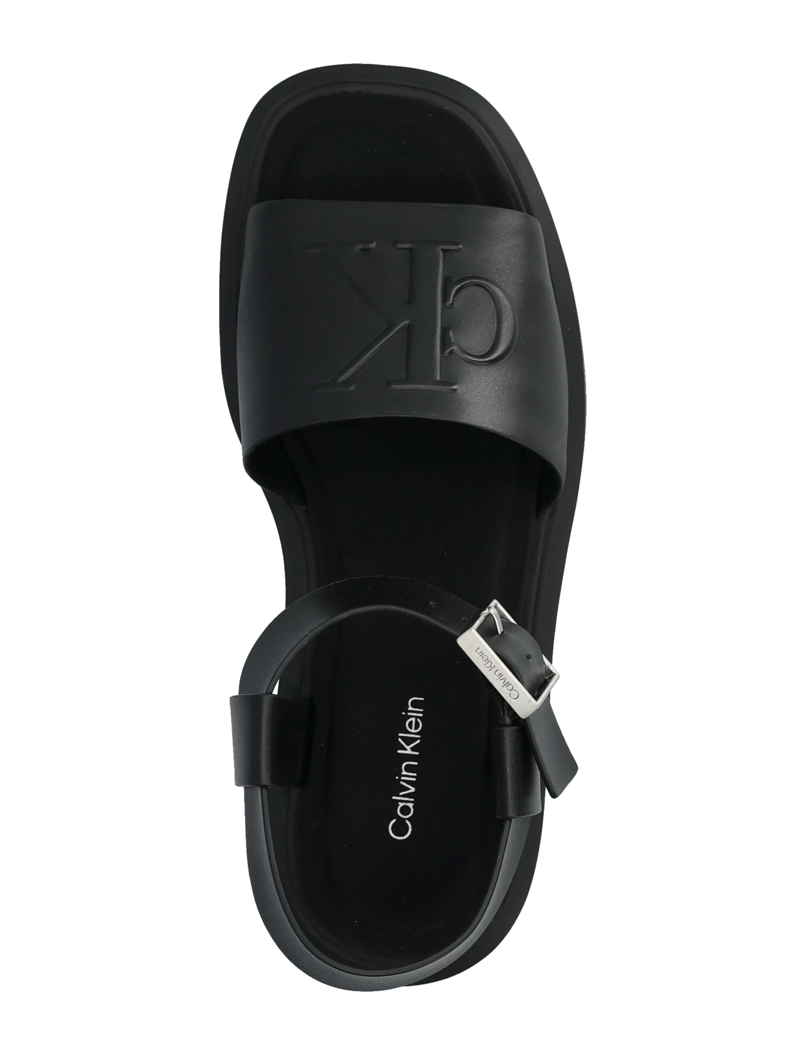 Calvin Klein - CHUNKY SANDAL LTH MG - sandales à plateforme - triple black - 3